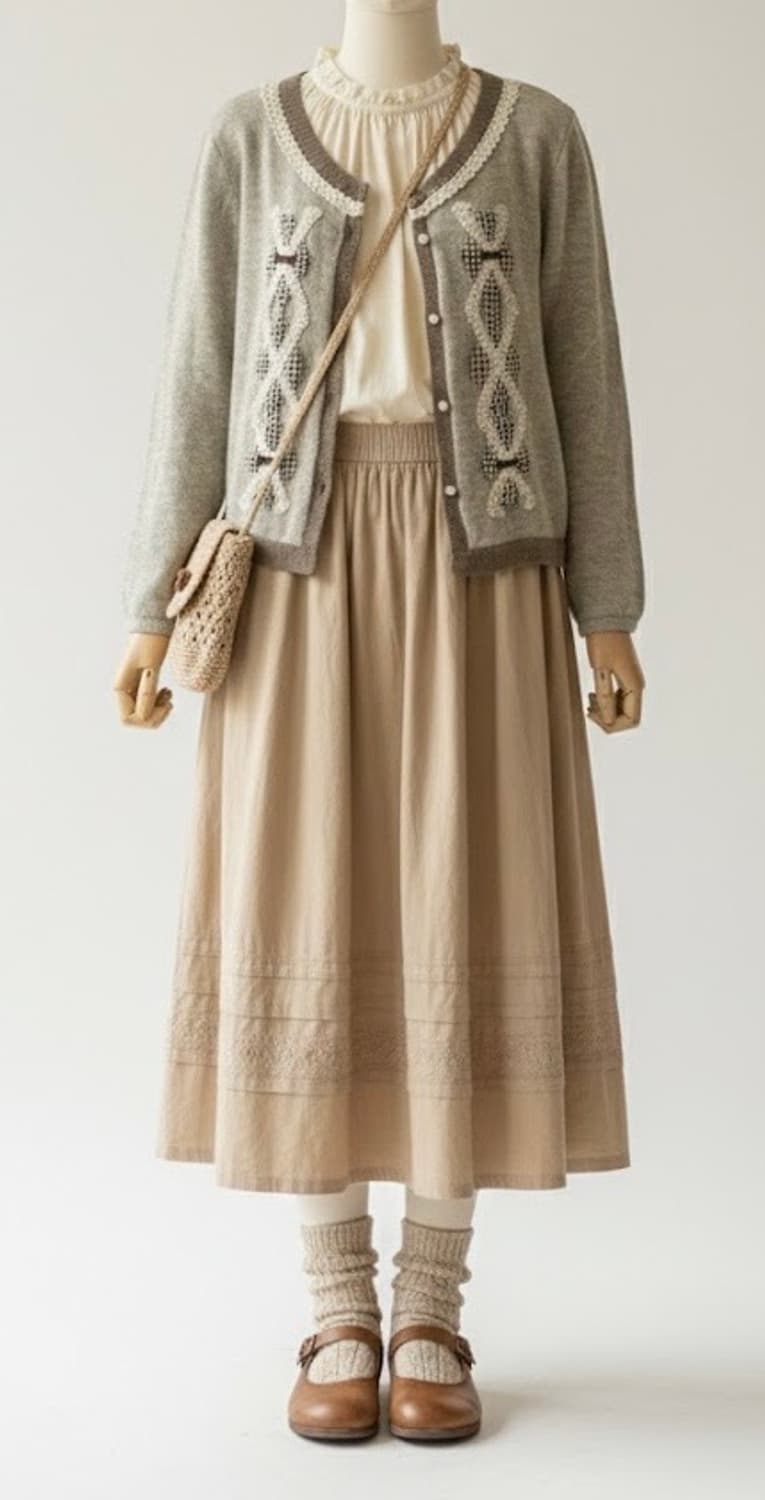 엑시즈팜 대장가디건 상품이미지3