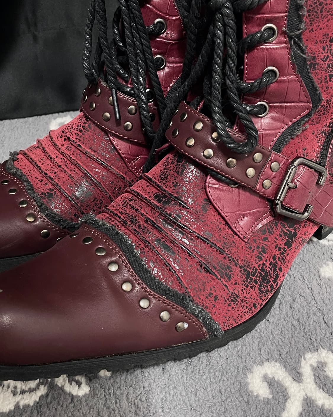 Lovehunter Vkei Studded Gothic Boots 상품이미지3