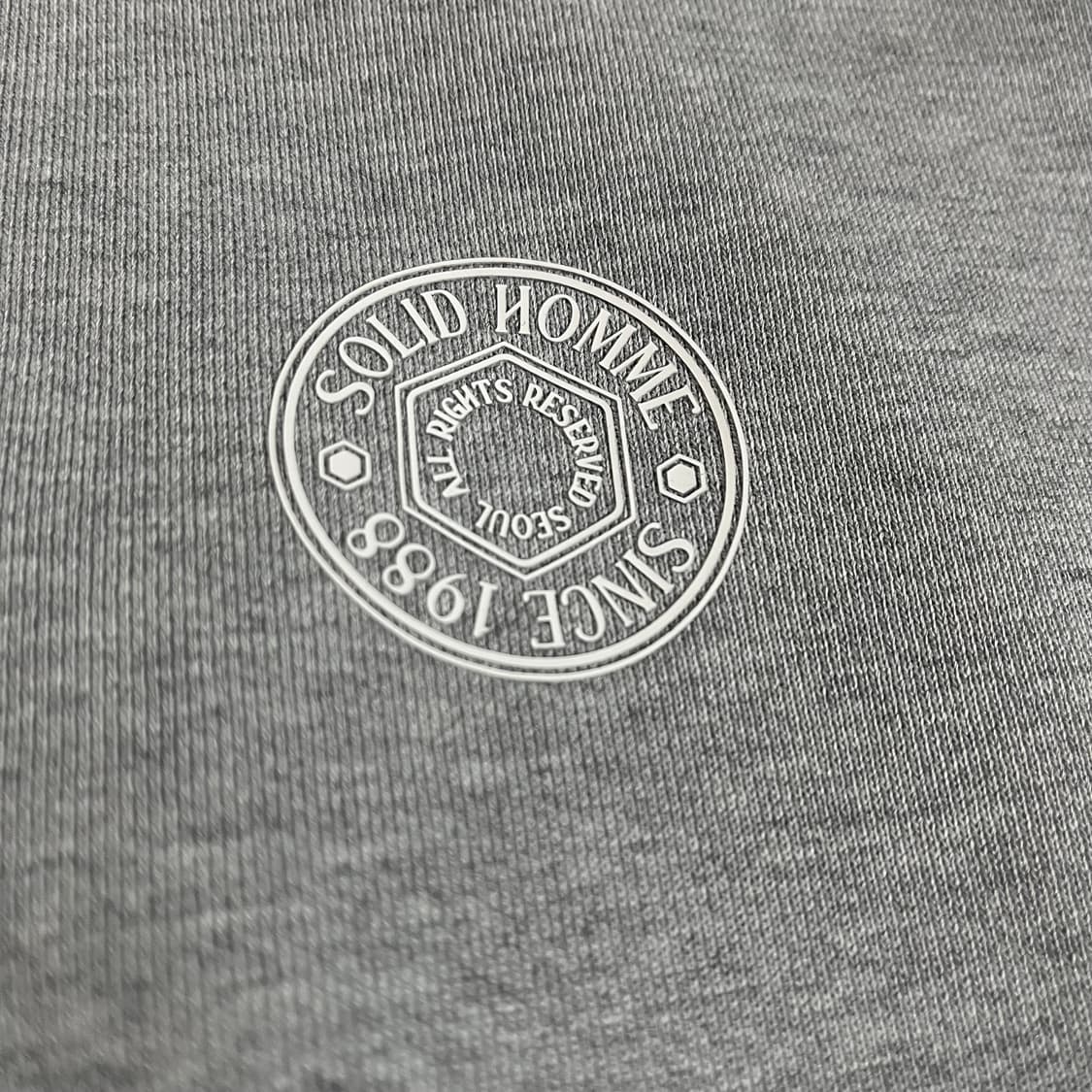 [105] 솔리드옴므 로고 반집업 후드티 상품이미지7