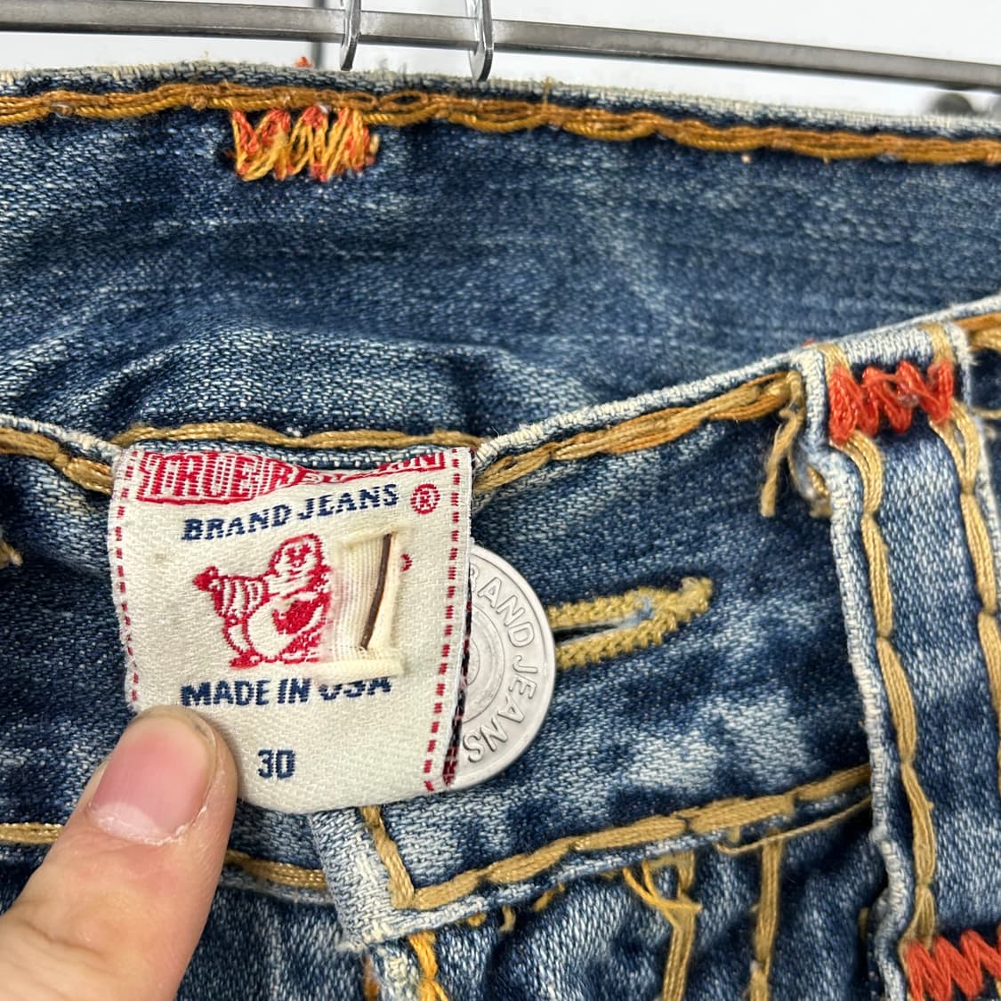 트루릴리전 월드투어 데미지 데님 팬츠 상품이미지8