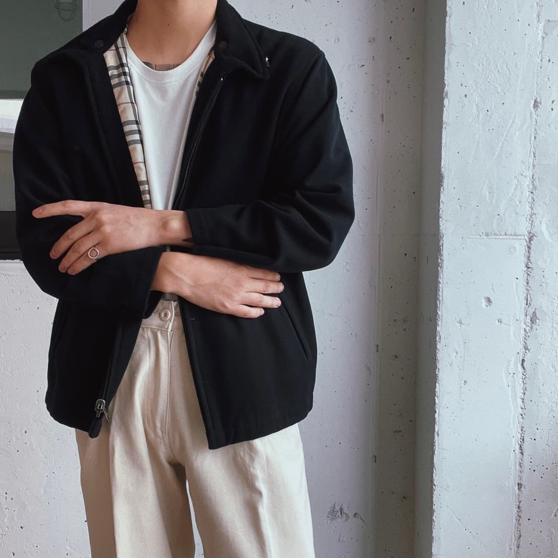 (BURBERRY)버버리 블랙 리비시블 후리스자켓 상품이미지2