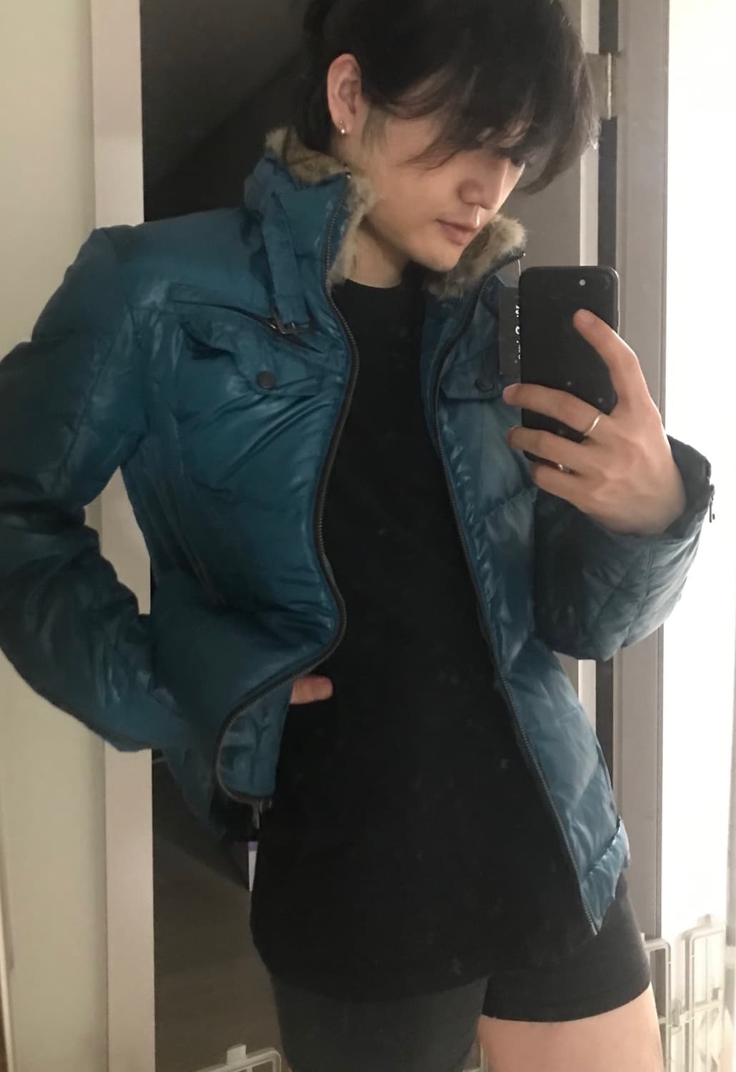 Y2K 퍼 패딩 상품이미지4