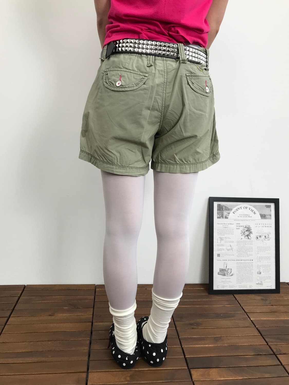 Polo Jeans Olive Green Cargo Mini Shorts 상품이미지2