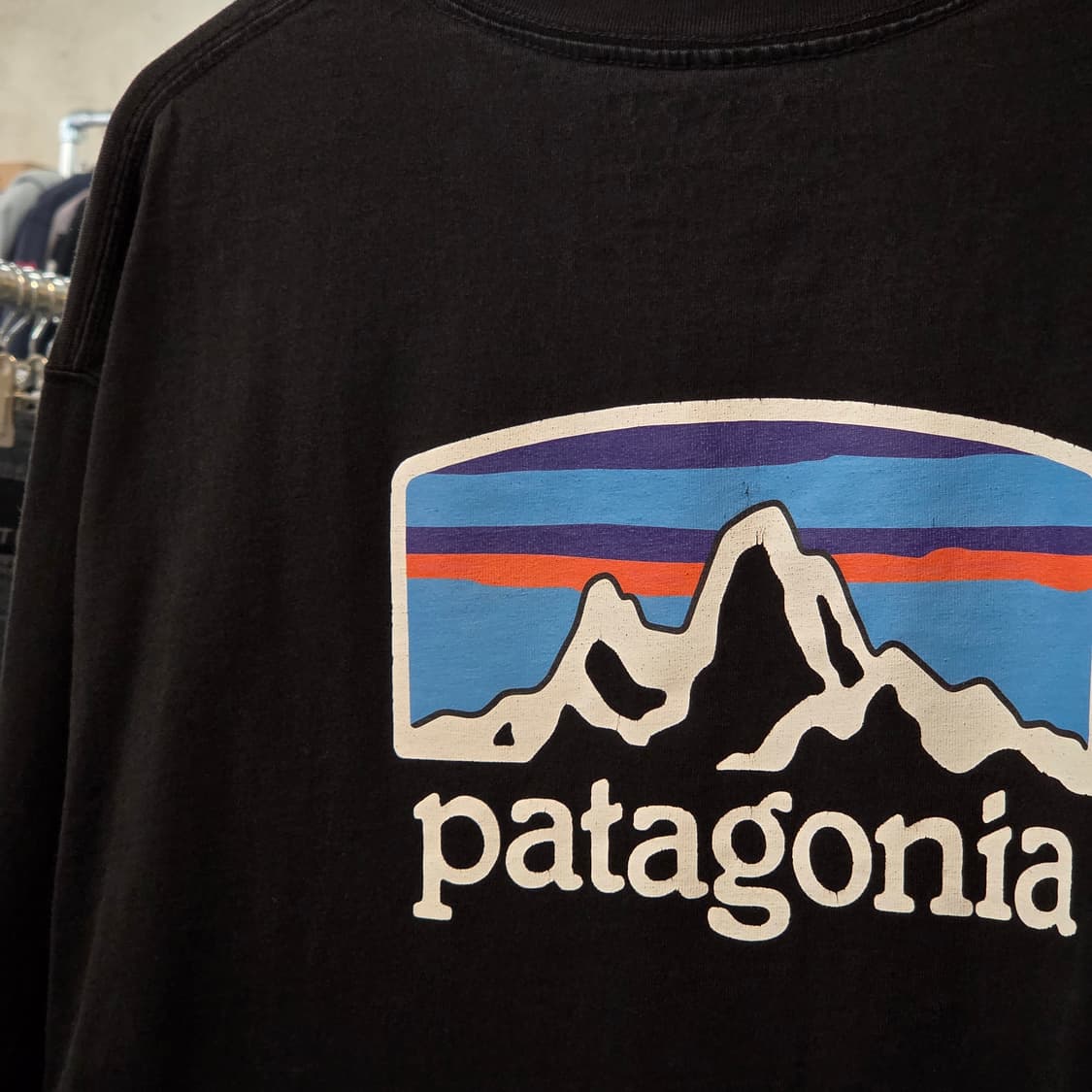 파타고니아 블랙 빅프린팅 롱슬리브 상품이미지3