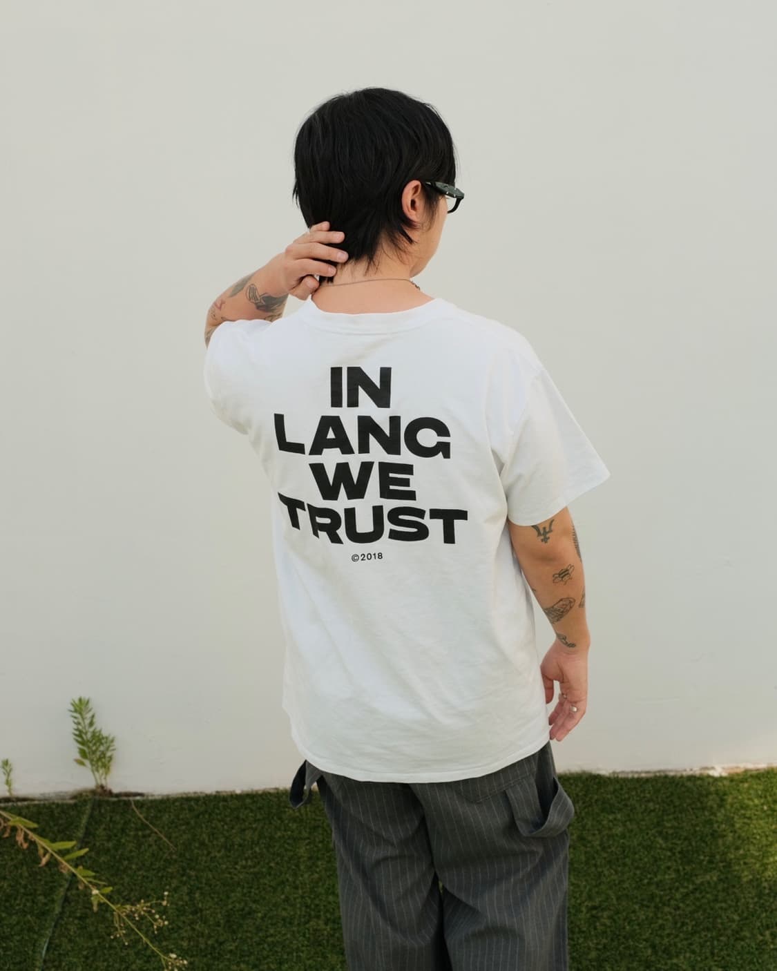 헬무트랭 18SS In Lang We Trust 티셔츠 상품이미지7