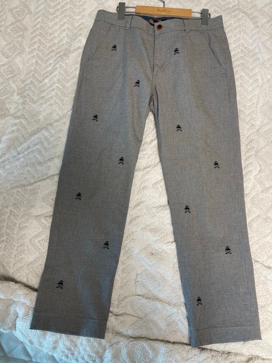 브룩스 브라더스 레드플리스 자수 코튼 팬츠 32 상품이미지2