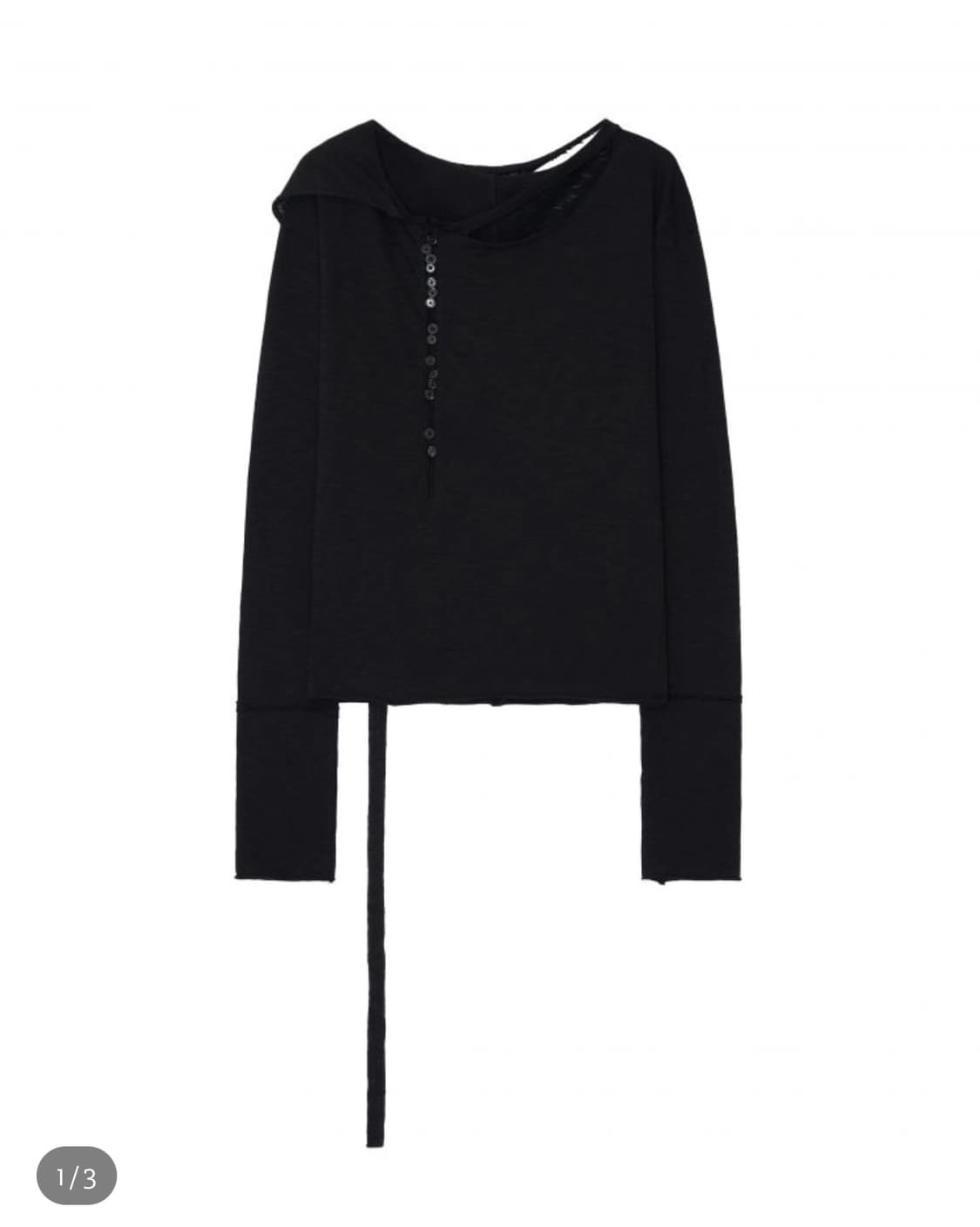 하르테올뎀 버튼 스카프 슬리브 상품이미지1