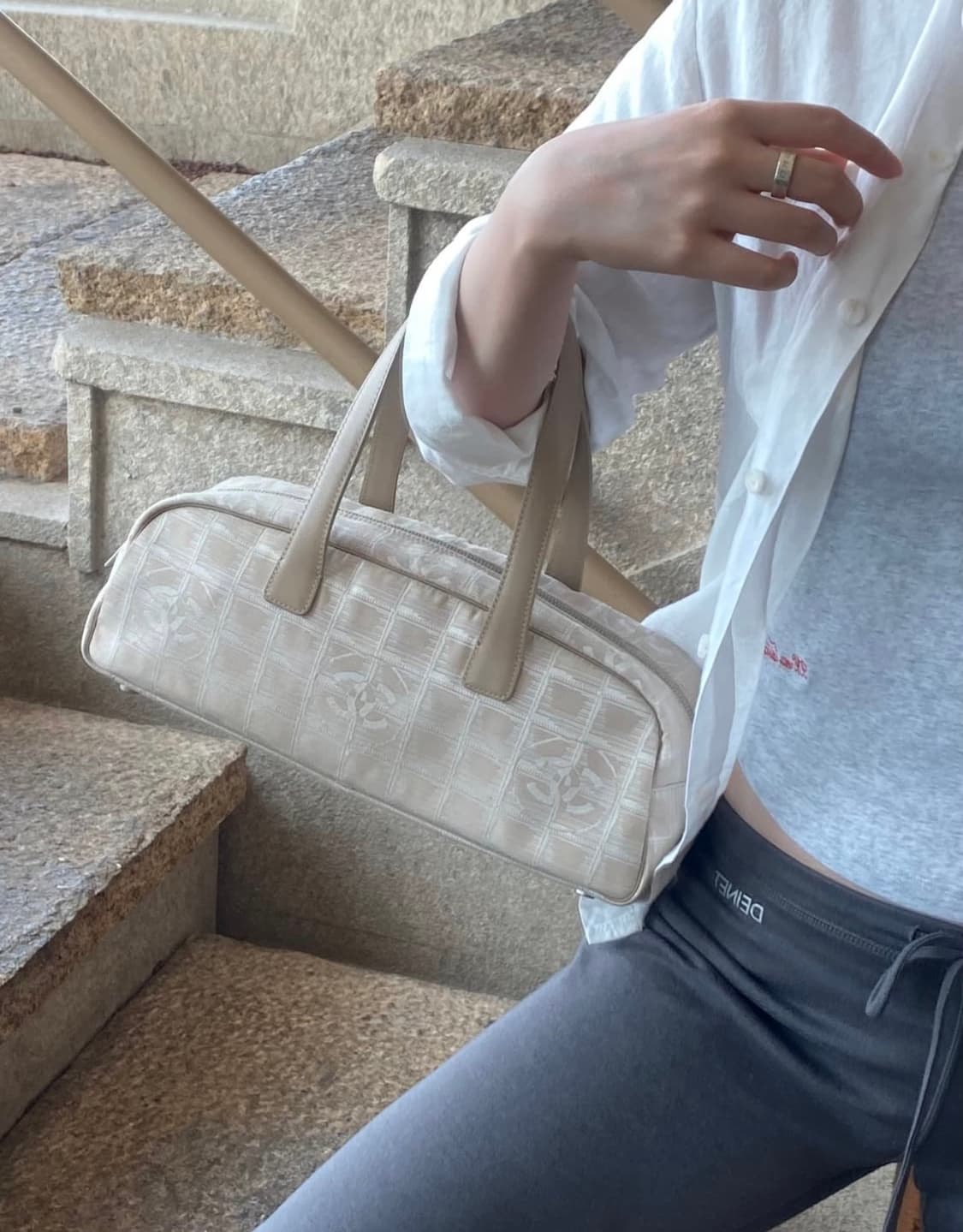 빈티지 샤넬 뉴 트래블 라인 볼링백 숄더백 토트백 상품이미지1