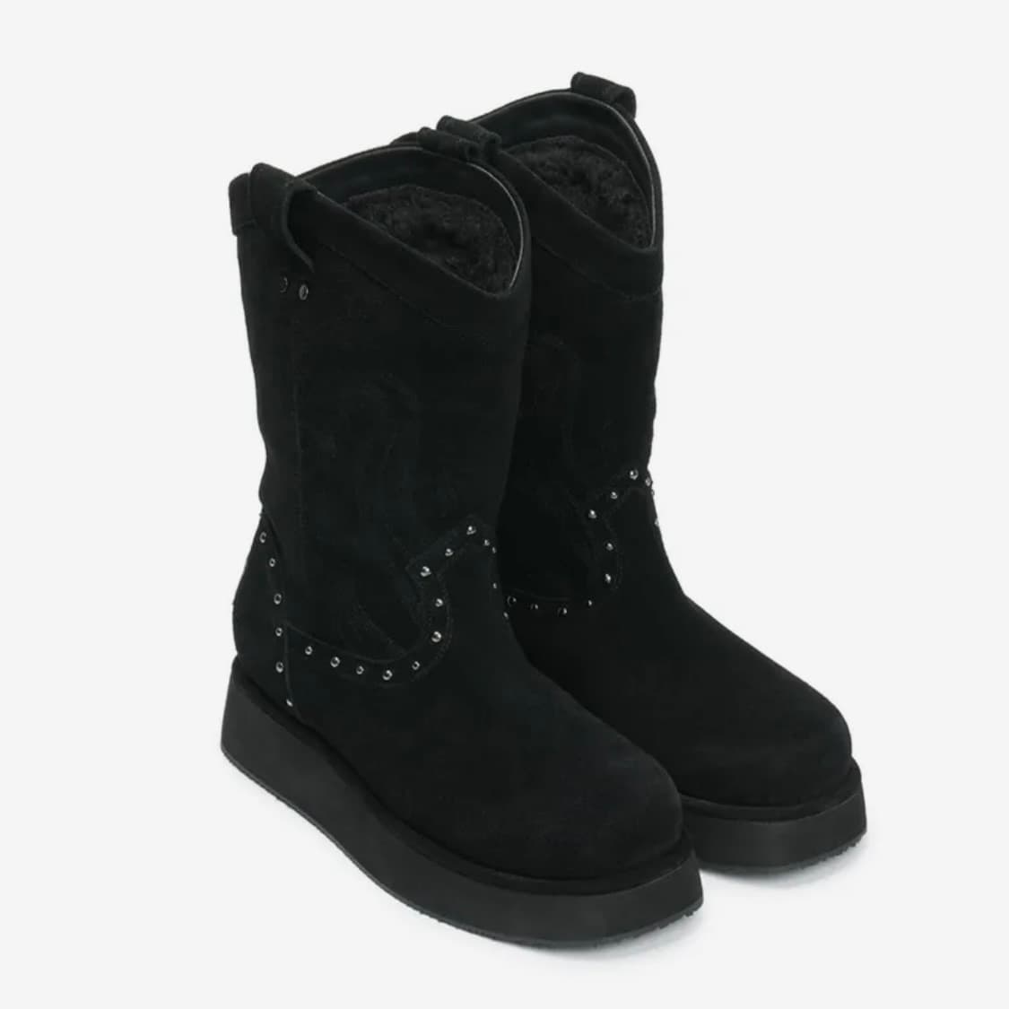 이크닉 X 오도어 웨스턴 퍼 부츠 블랙 240 상품이미지5