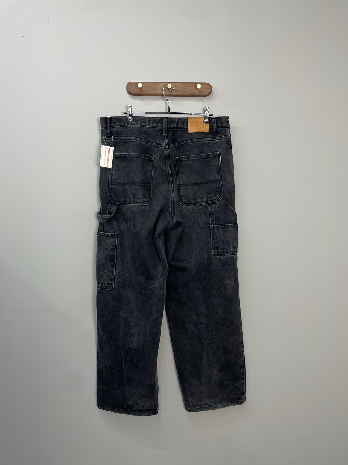 위캔더스 블랙 데님 워크팬츠 H303 상품이미지4