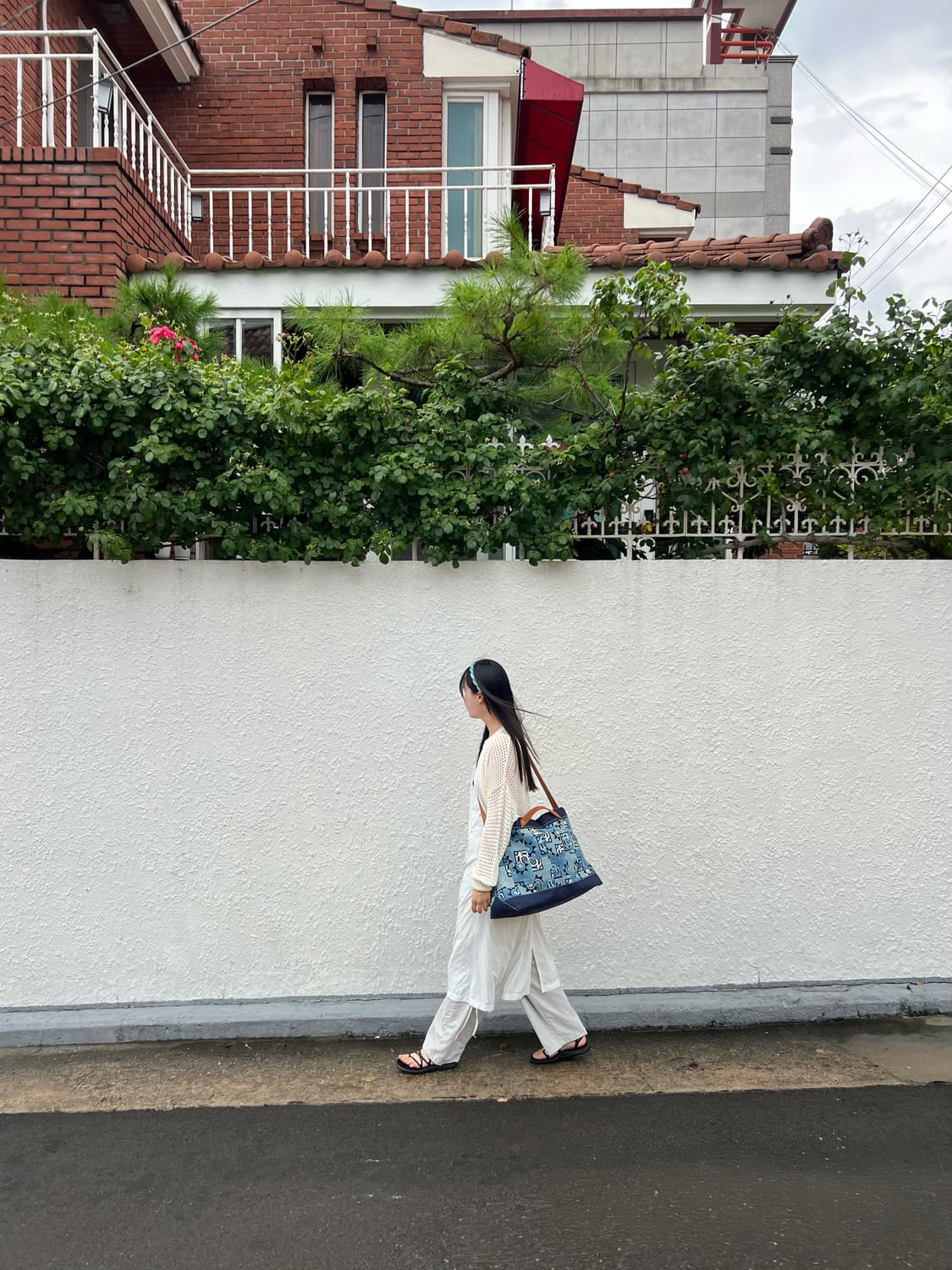Patchwork Indigo 2way Market bag  상품이미지9