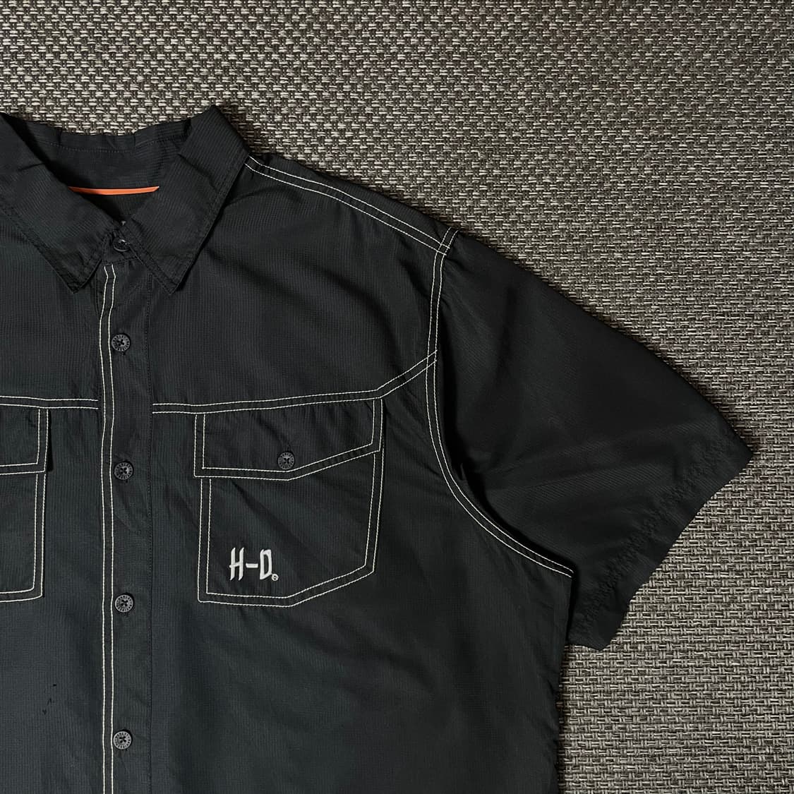 할리데이비슨 블랙 스티치 반팔 셔츠 2XL 상품이미지3