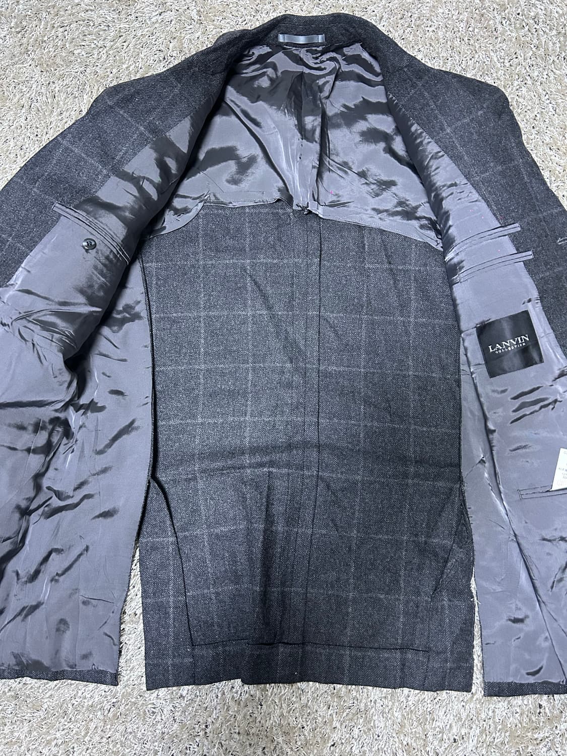 랑방 울 체크블레이저 사이즈 105 상품이미지7