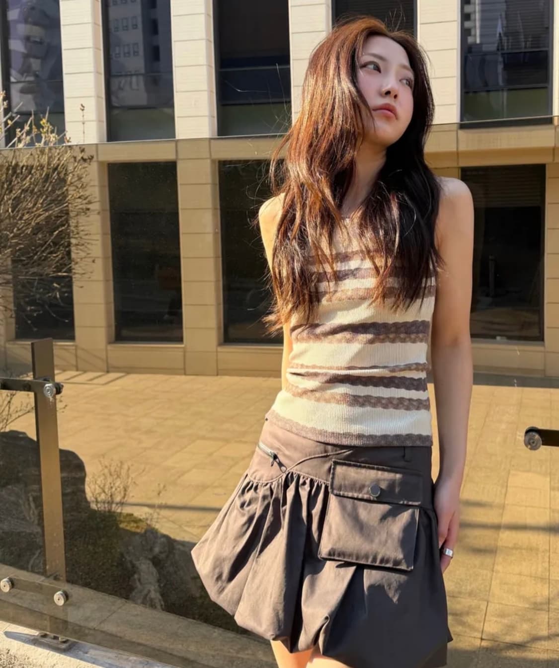 앤더슨벨> CARGO BALLOON SKIRT(CHARCOAL) 상품이미지2