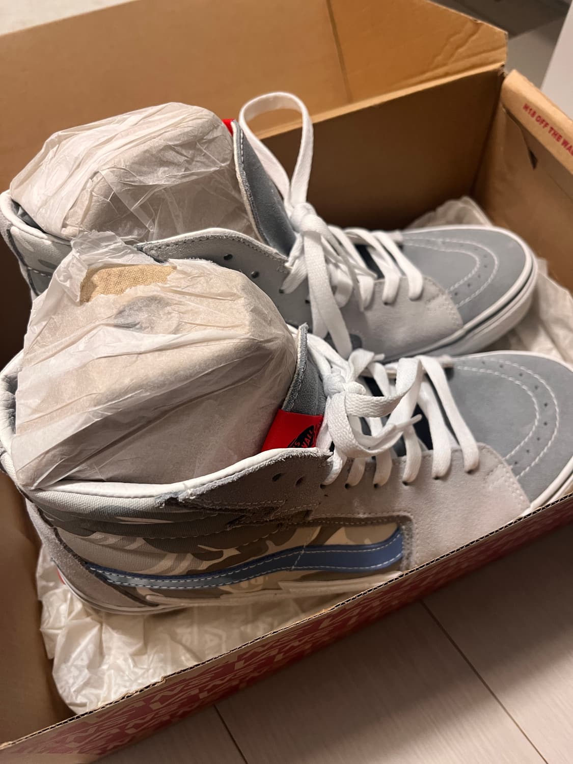 반스 X AAPE SK8-HI 볼트 스니커즈 275mm 상품이미지4