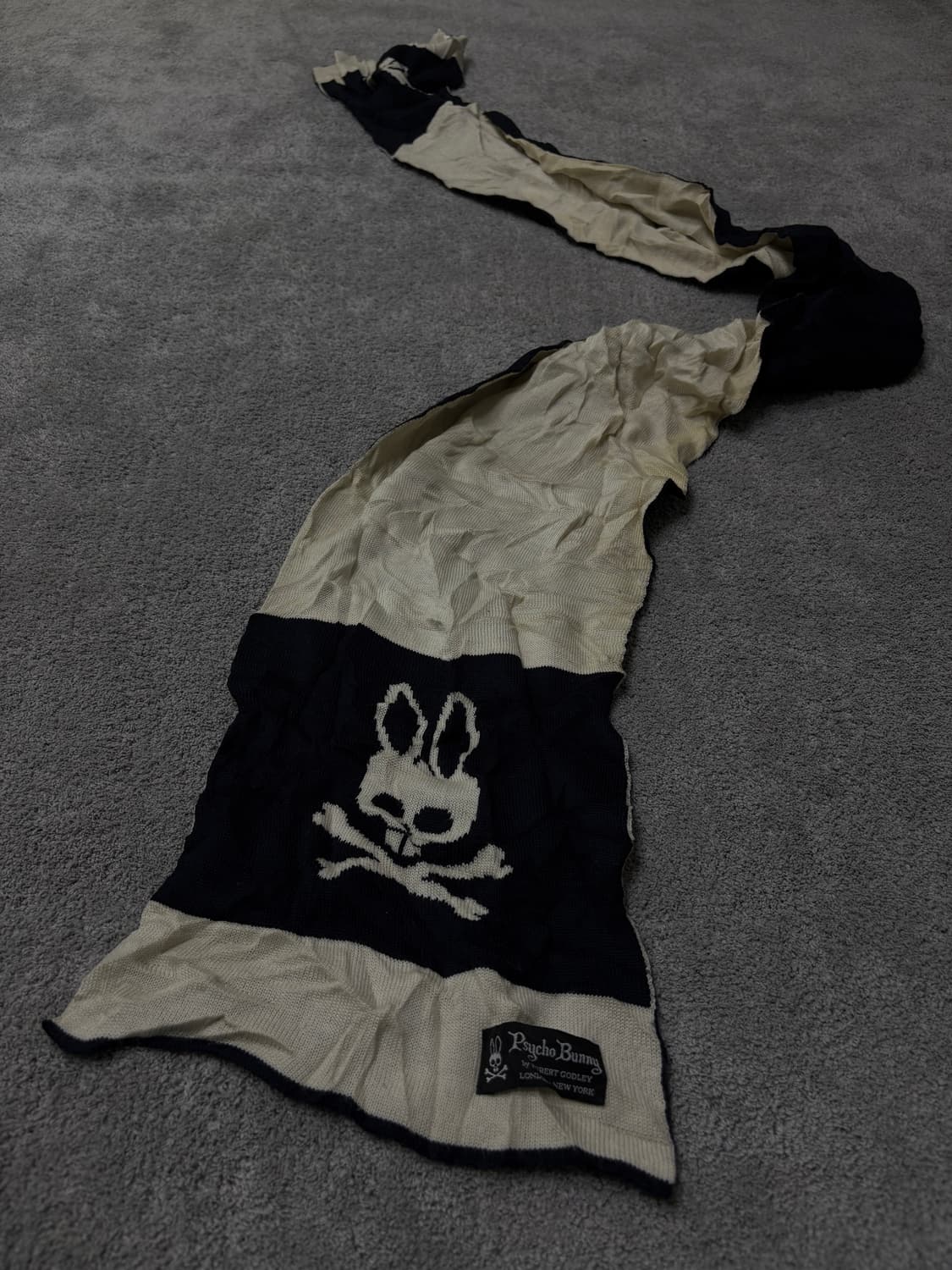 Vintage v-kei punk "psycho bunny" scarf 상품이미지1