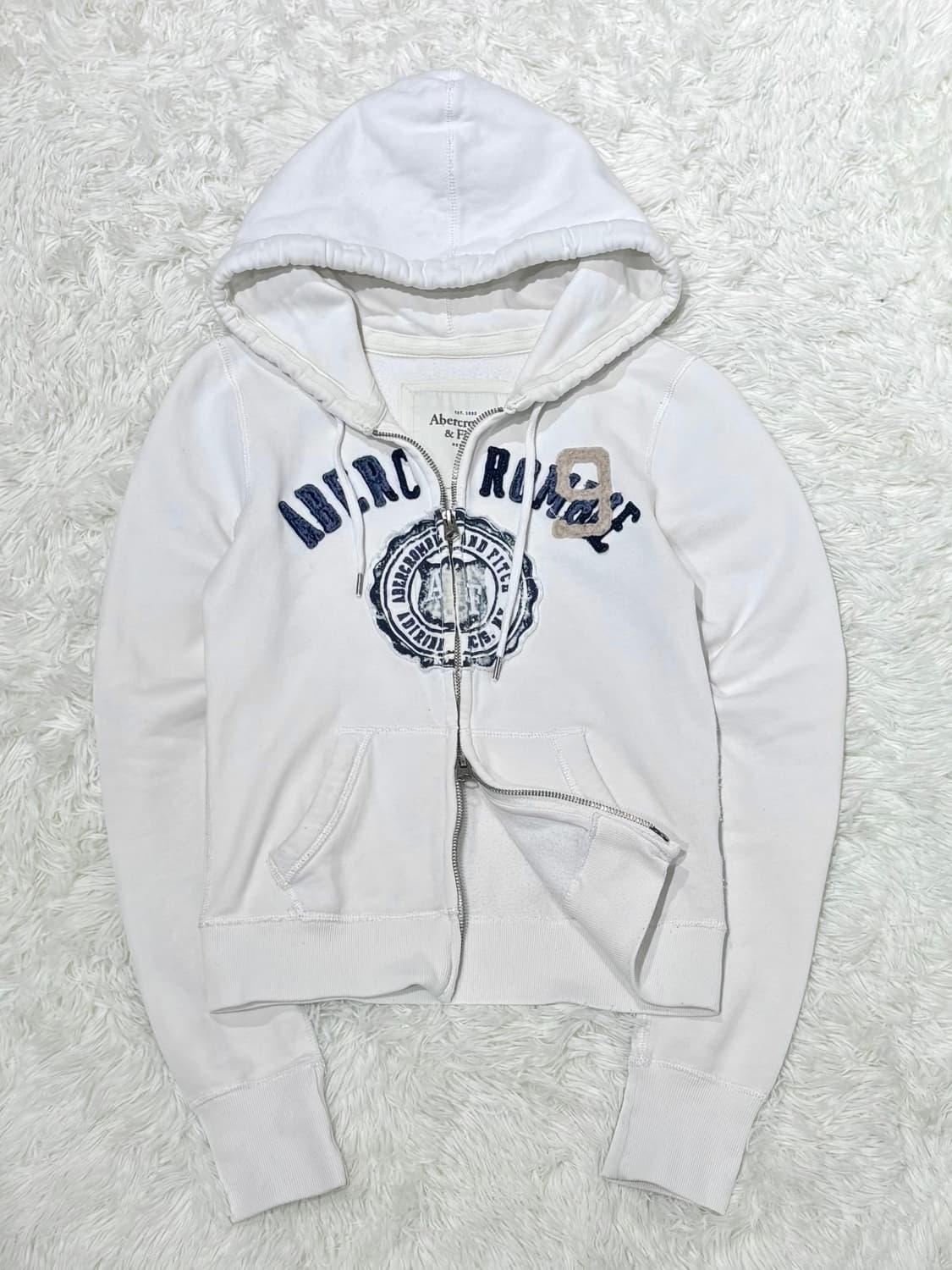 아베크롬비 화이트 투웨이 후드집업 상품이미지6