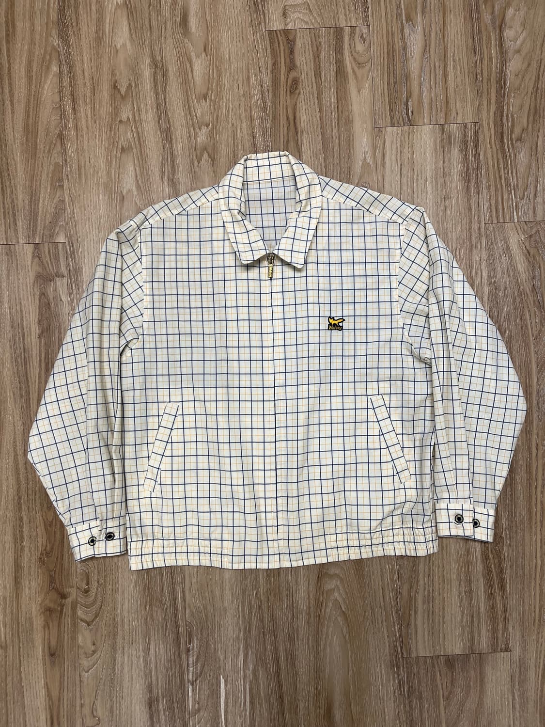 Wolsey 체크 블루종 자켓 상품이미지1