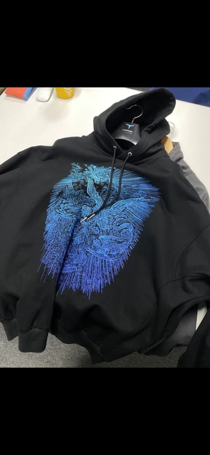 SONGZIO 송지오 아트워크 자수 후드 (48) 상태 S급 상품이미지3