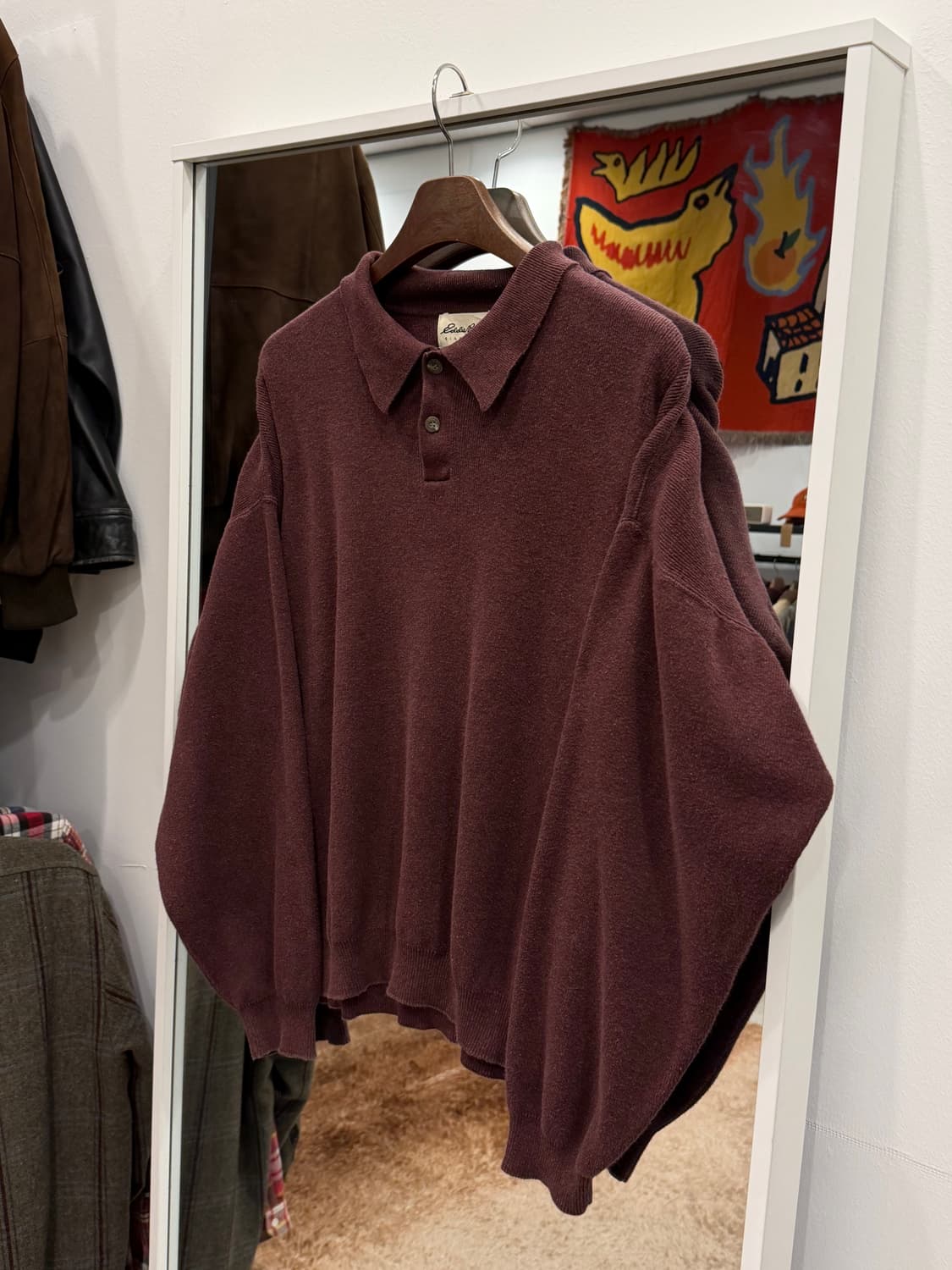 00s Eddie Bauer 에디바우어 빈티지 카라 니트 상품이미지1