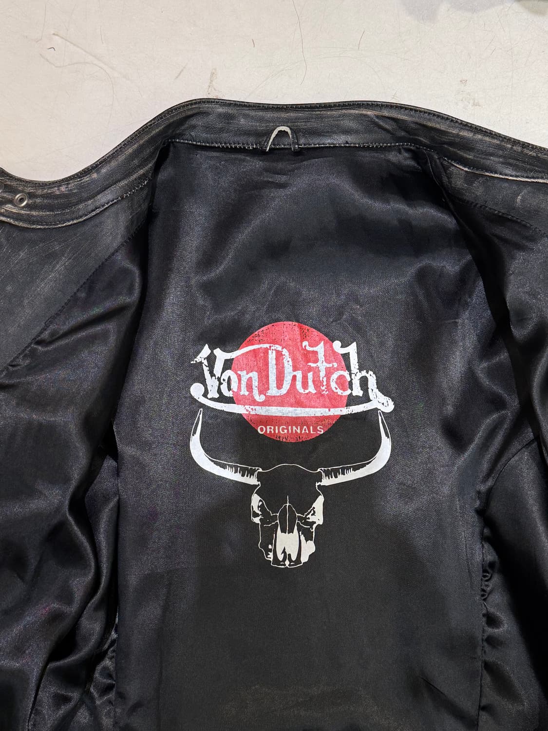 본더치 빈티지워싱 레더자켓 상품이미지9