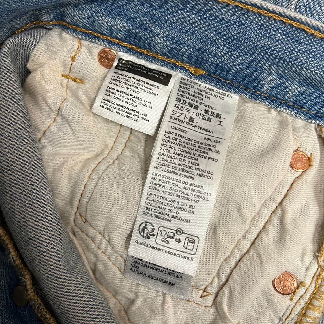 리바이스 501 연청 데님 팬츠 청바지 30 상품이미지5