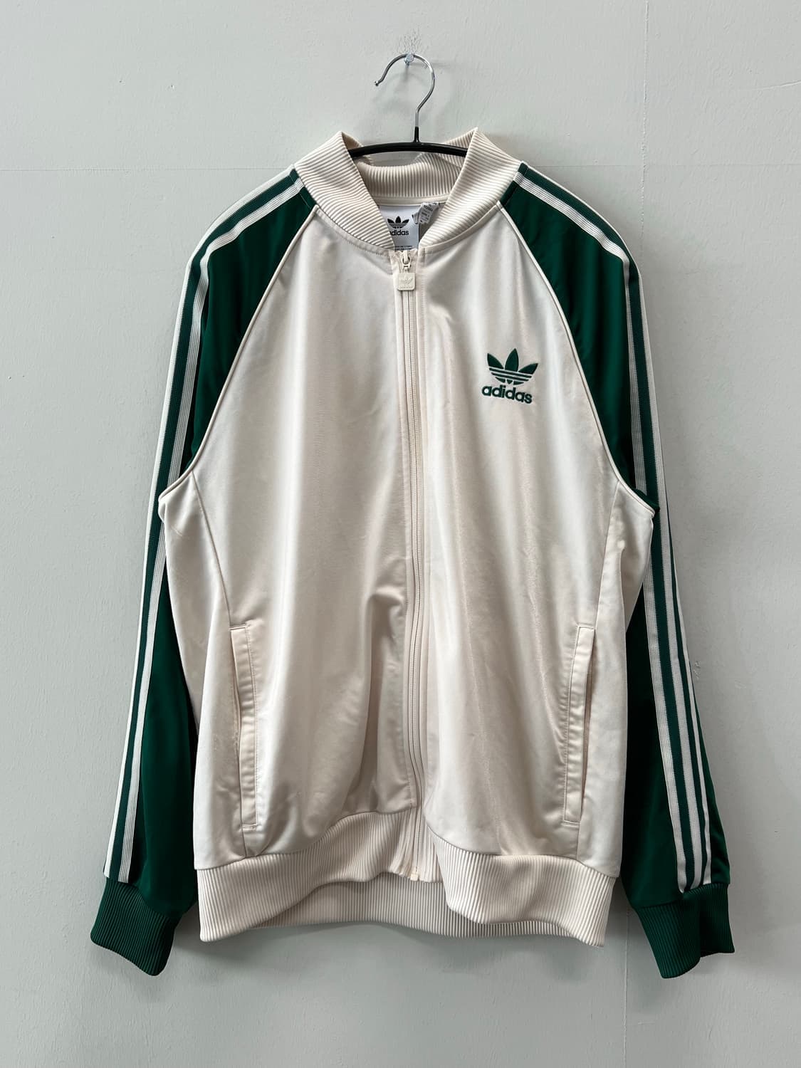 (XL) 아디다스 SST 트랙탑 원더 화이트 컬리지에이트 그린 상품이미지2