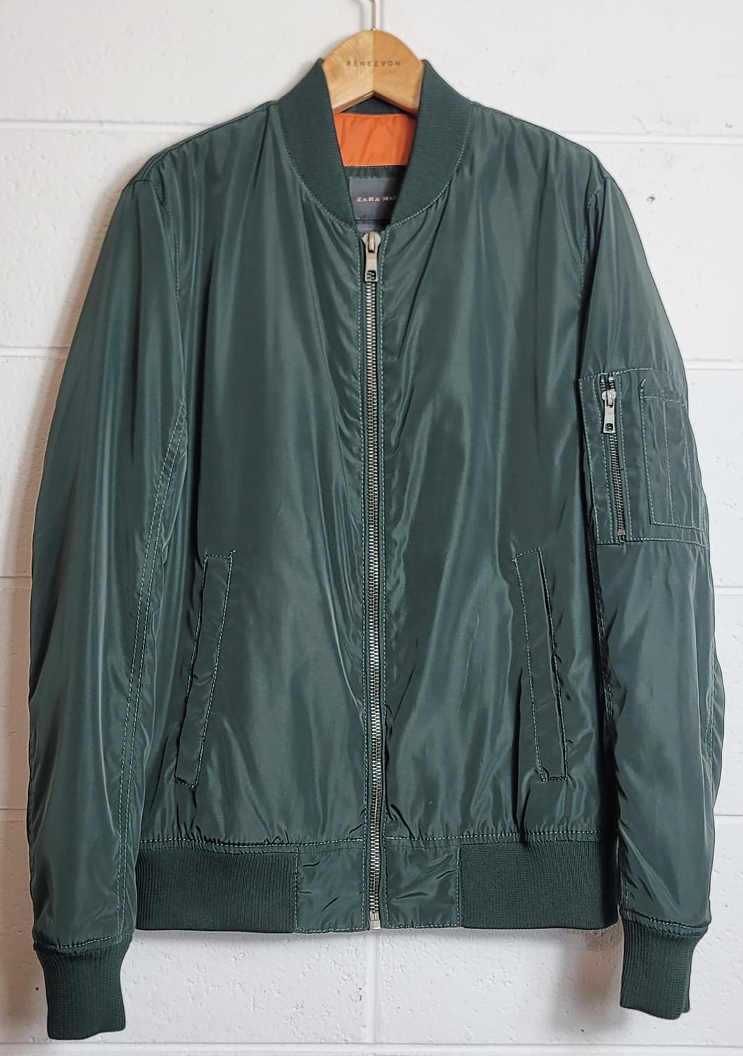 자라(ZARA MAN) MA-1 항공점퍼(블루종점퍼) 판매 상품이미지1