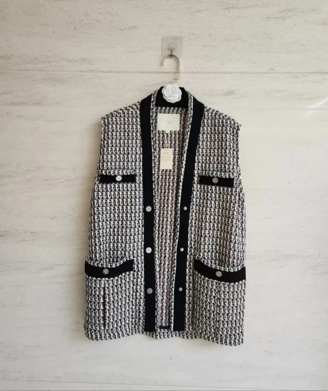 [새상품]maje 마쥬 루렉스 트위드 베스트 55사이즈 상품이미지4