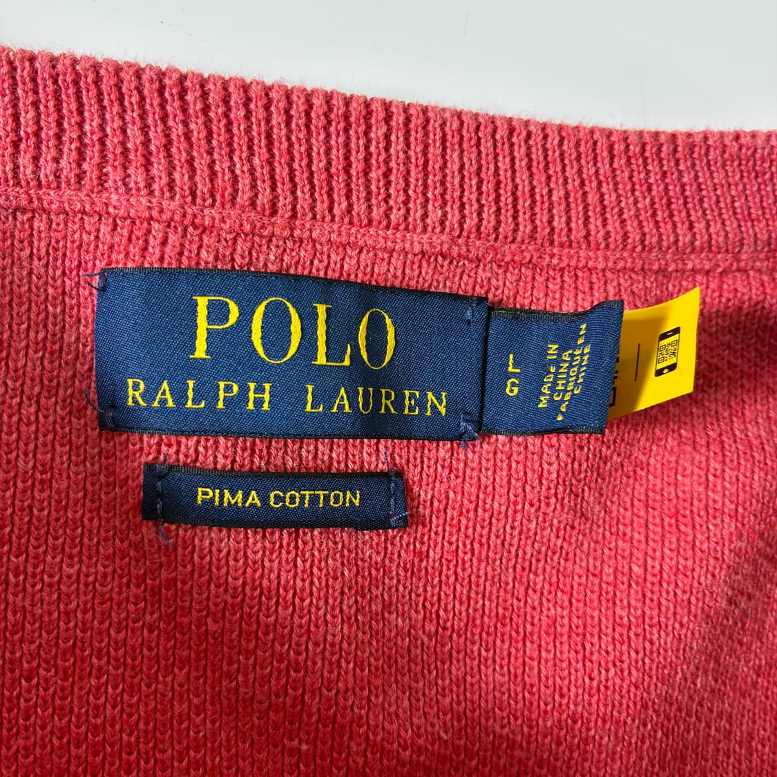 Polo  폴로 랄프로렌 신형 자수 피마코튼 핑크 니트  상품이미지4