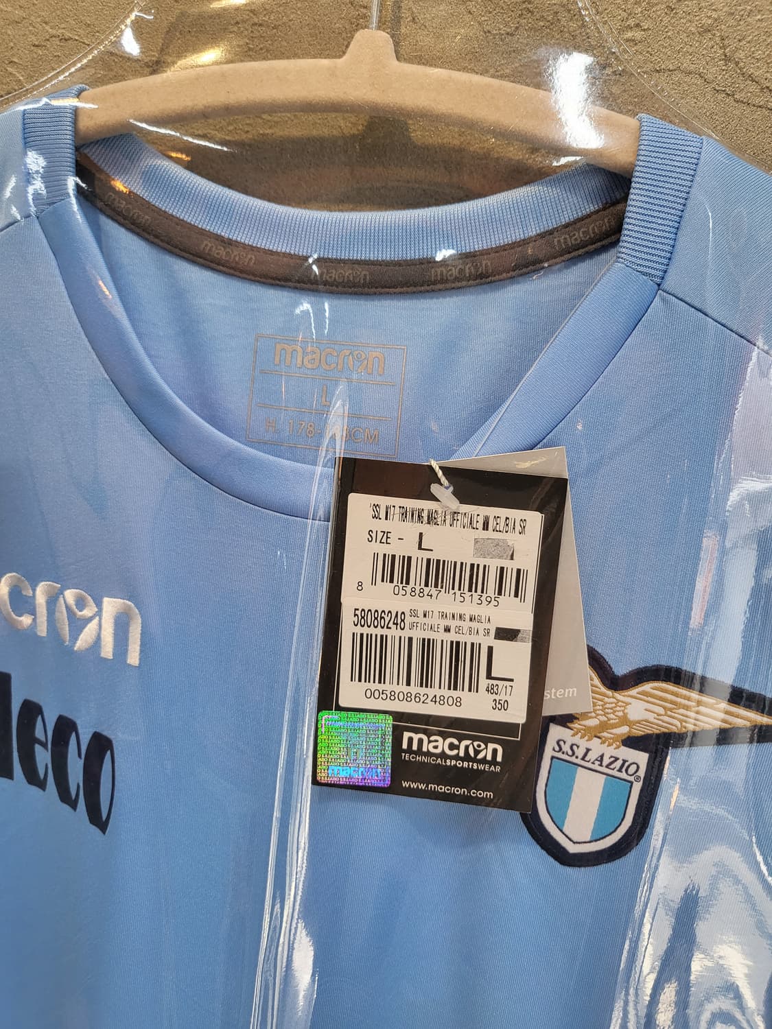 마크론 SS 라치오 L사이즈 축구 유니폼 상품이미지2