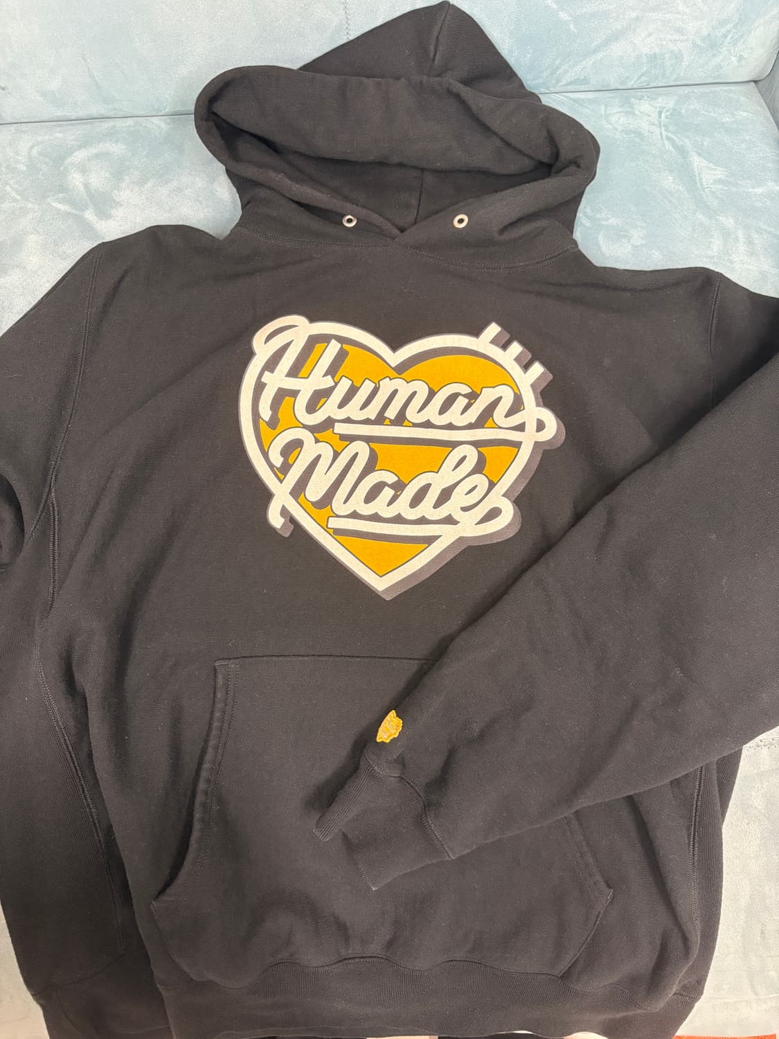 휴먼메이드 헤비웨이트 후드 블랙 상품이미지2