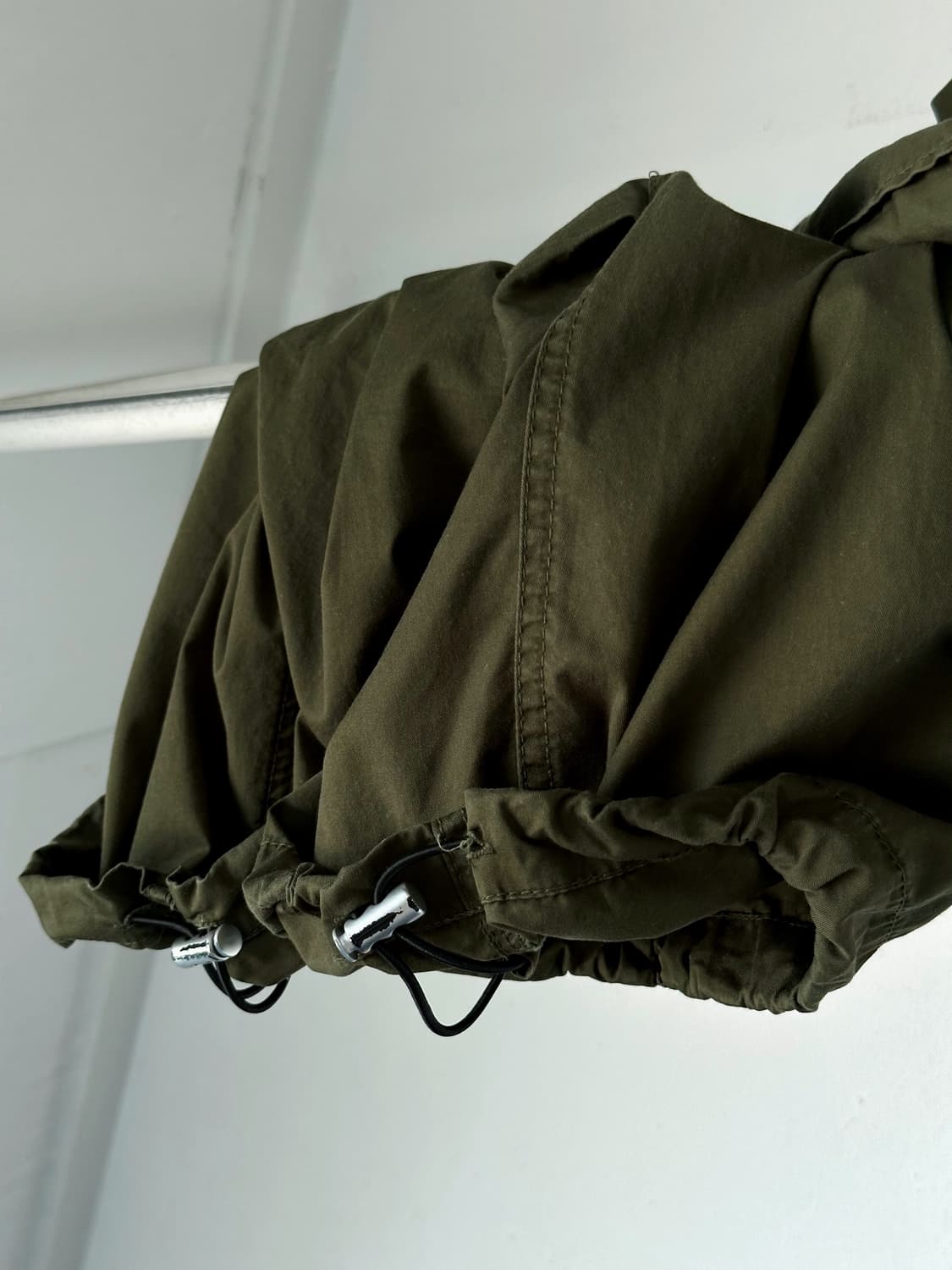 Military design cotton wide cargo pants 상품이미지6