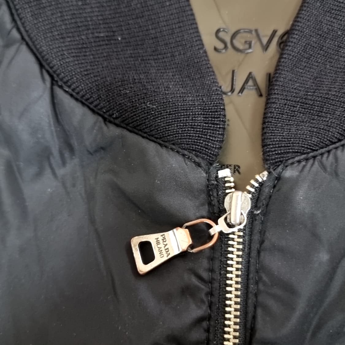 프라다 블랙 봄버 자켓(50) 상품이미지10