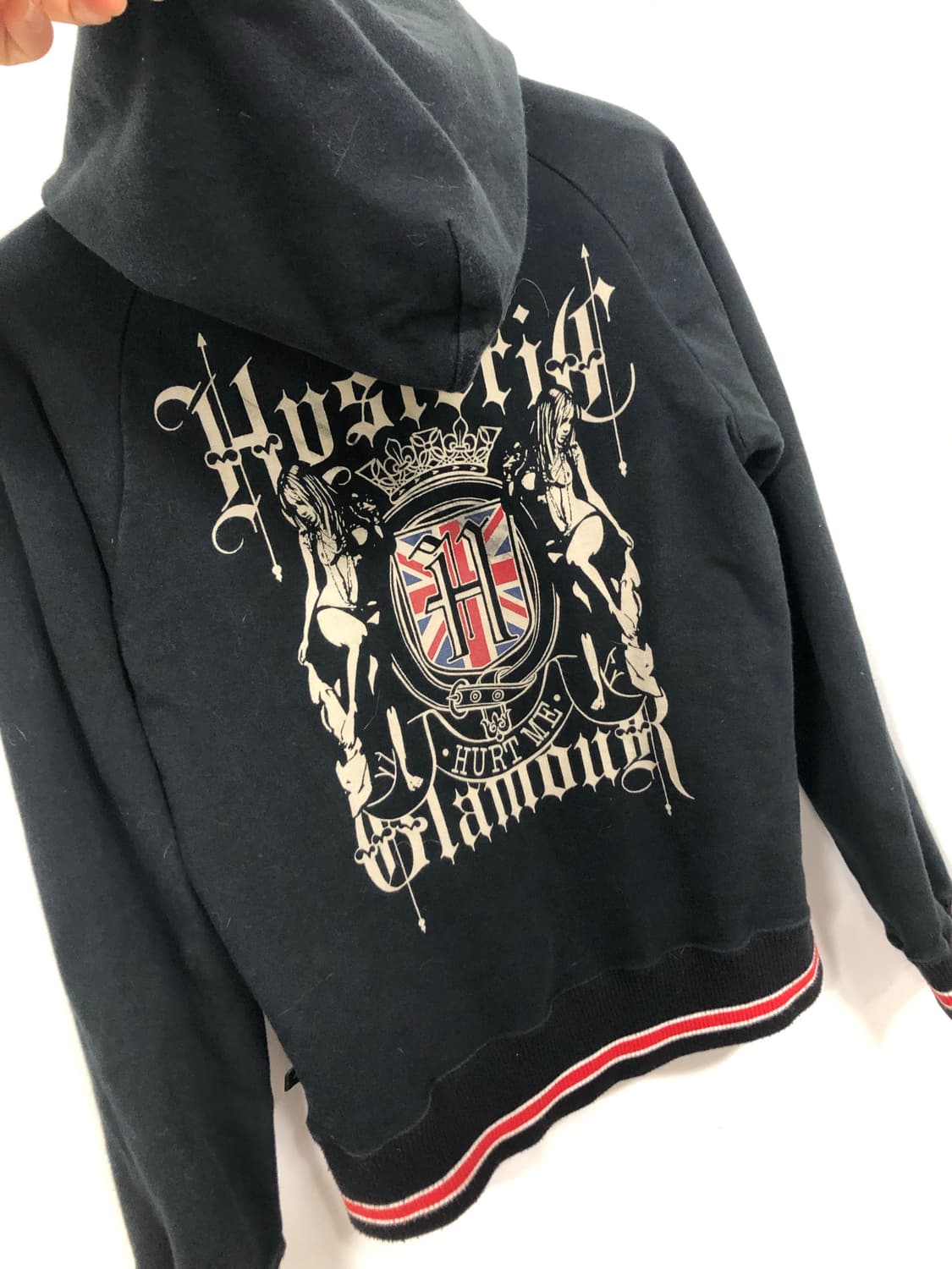 히스테릭 글래머 섹시핏 영국맛프린팅 후드집업 상품이미지7