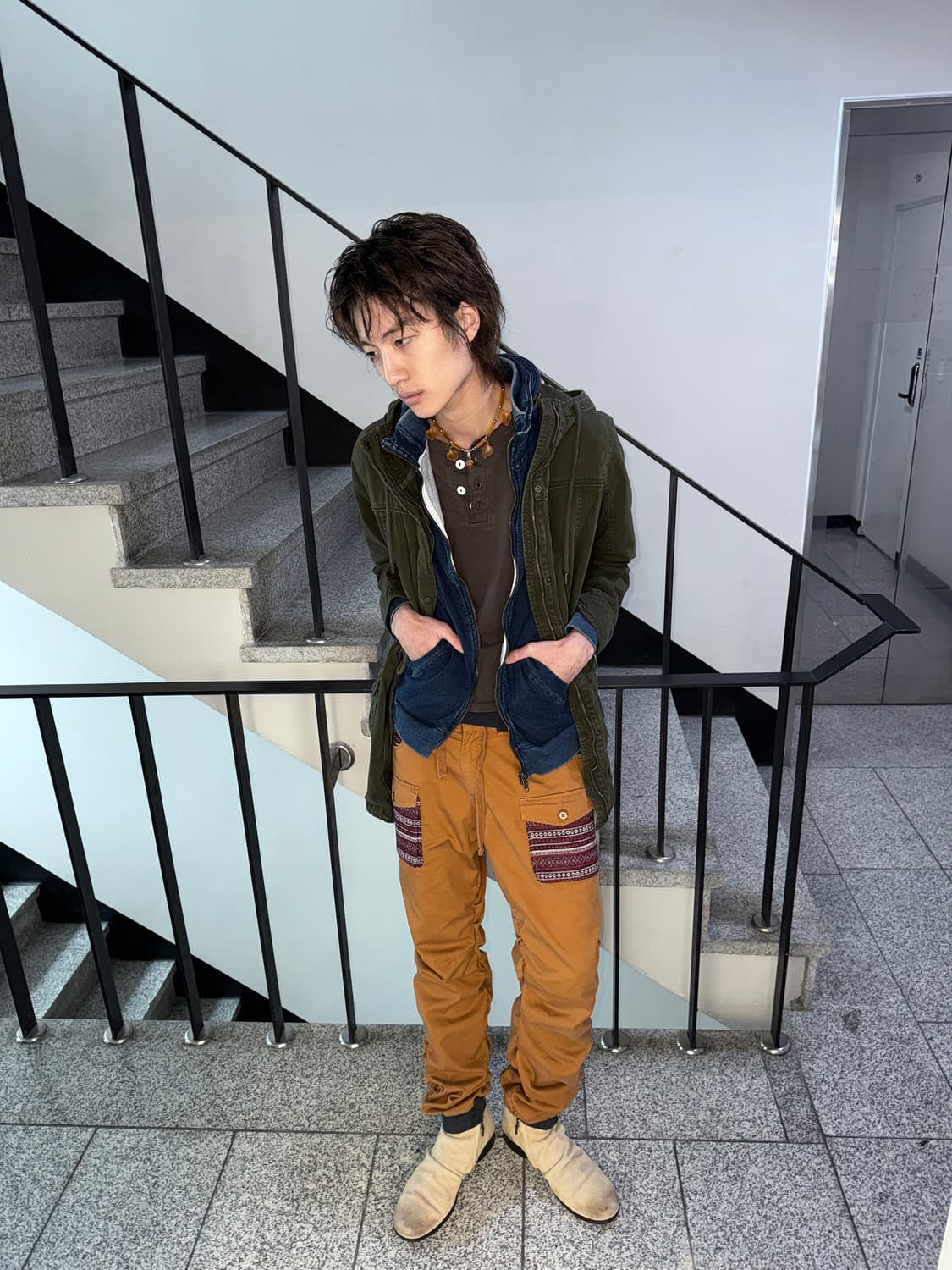 ethnic shirring pants 상품이미지3