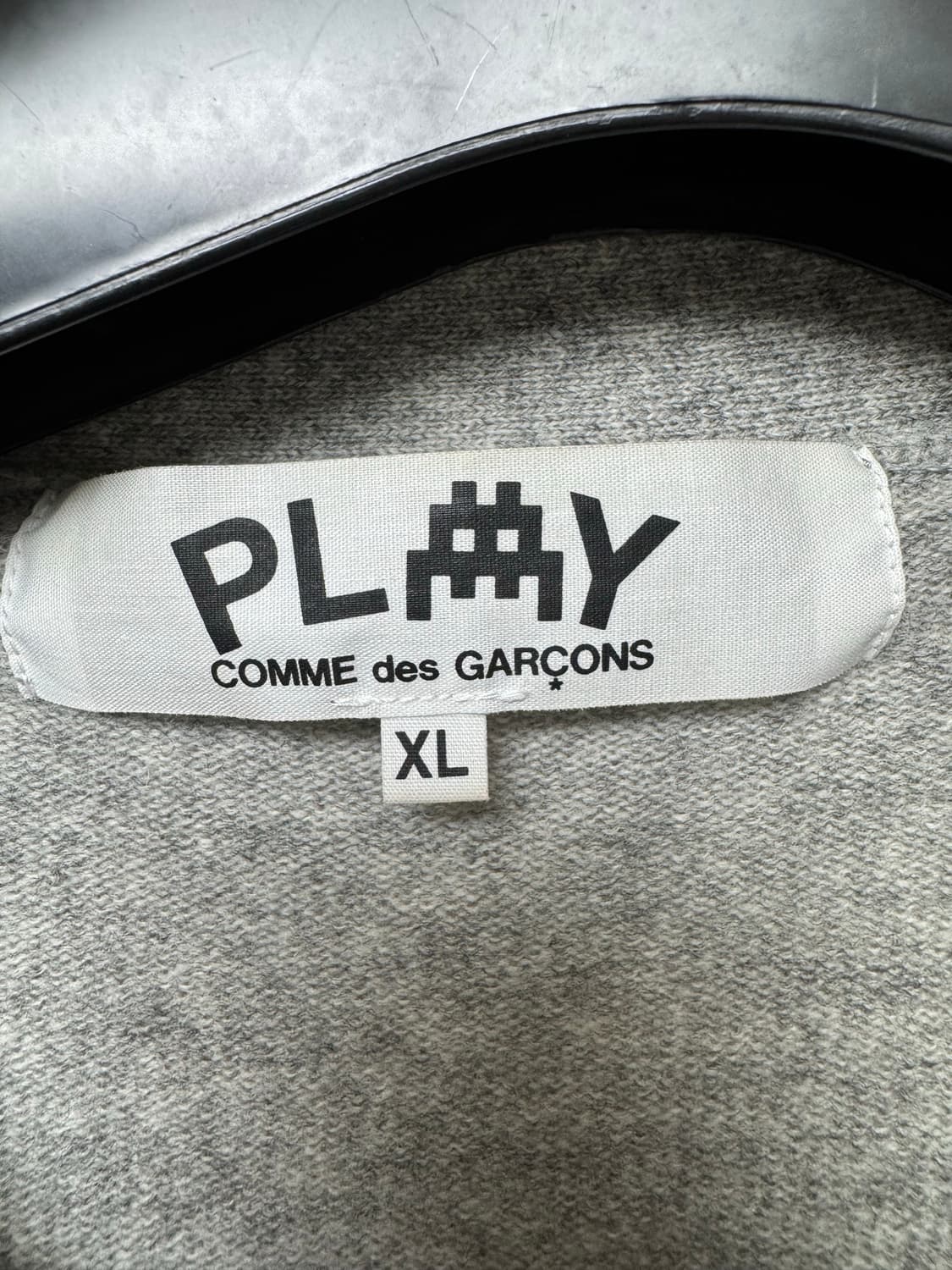 꼼데가르송  x 인베이더 니트 가디건 그레이 xl 상품이미지2