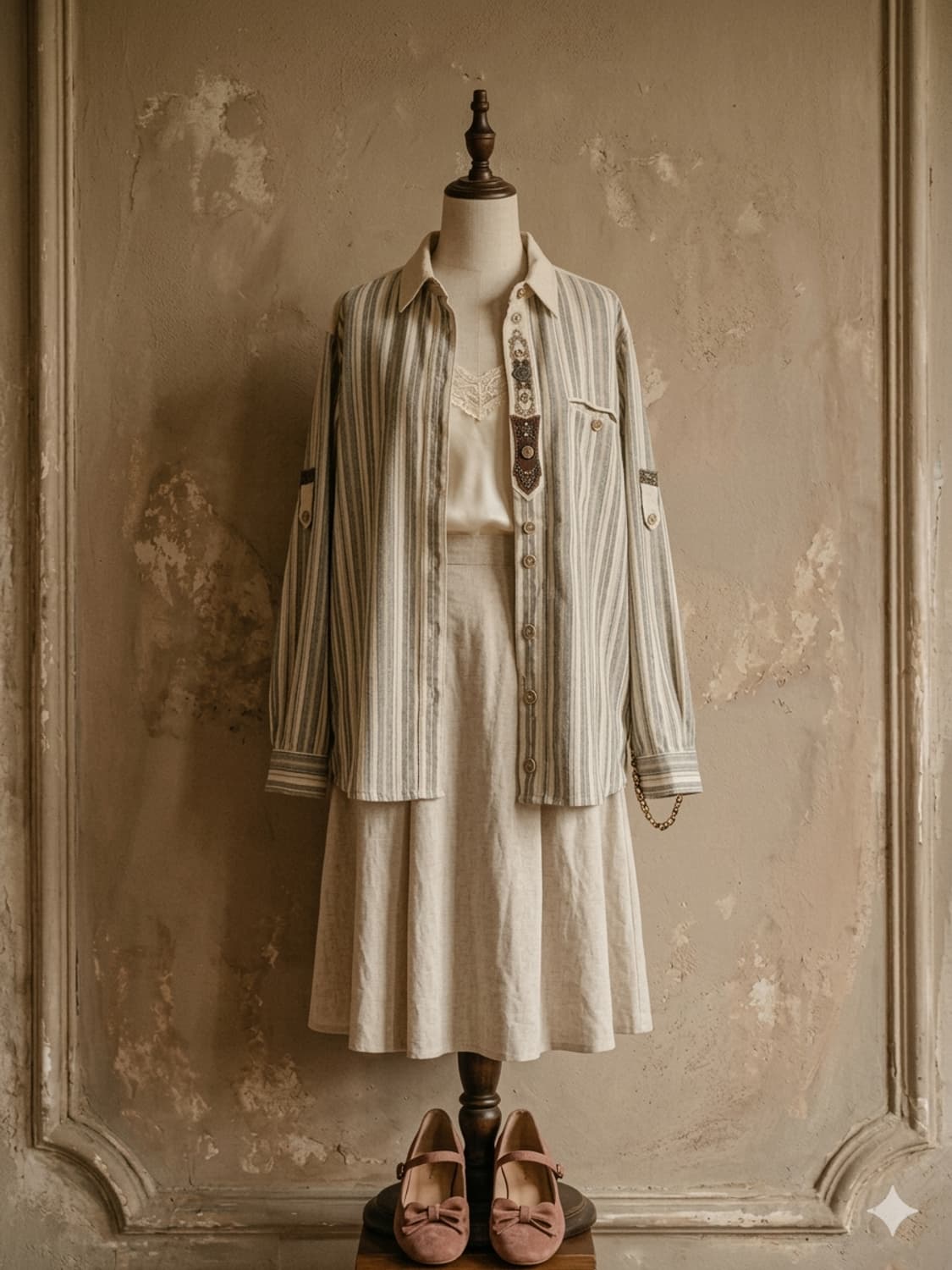 티롤리언 독일 린넨셔츠 상품이미지2