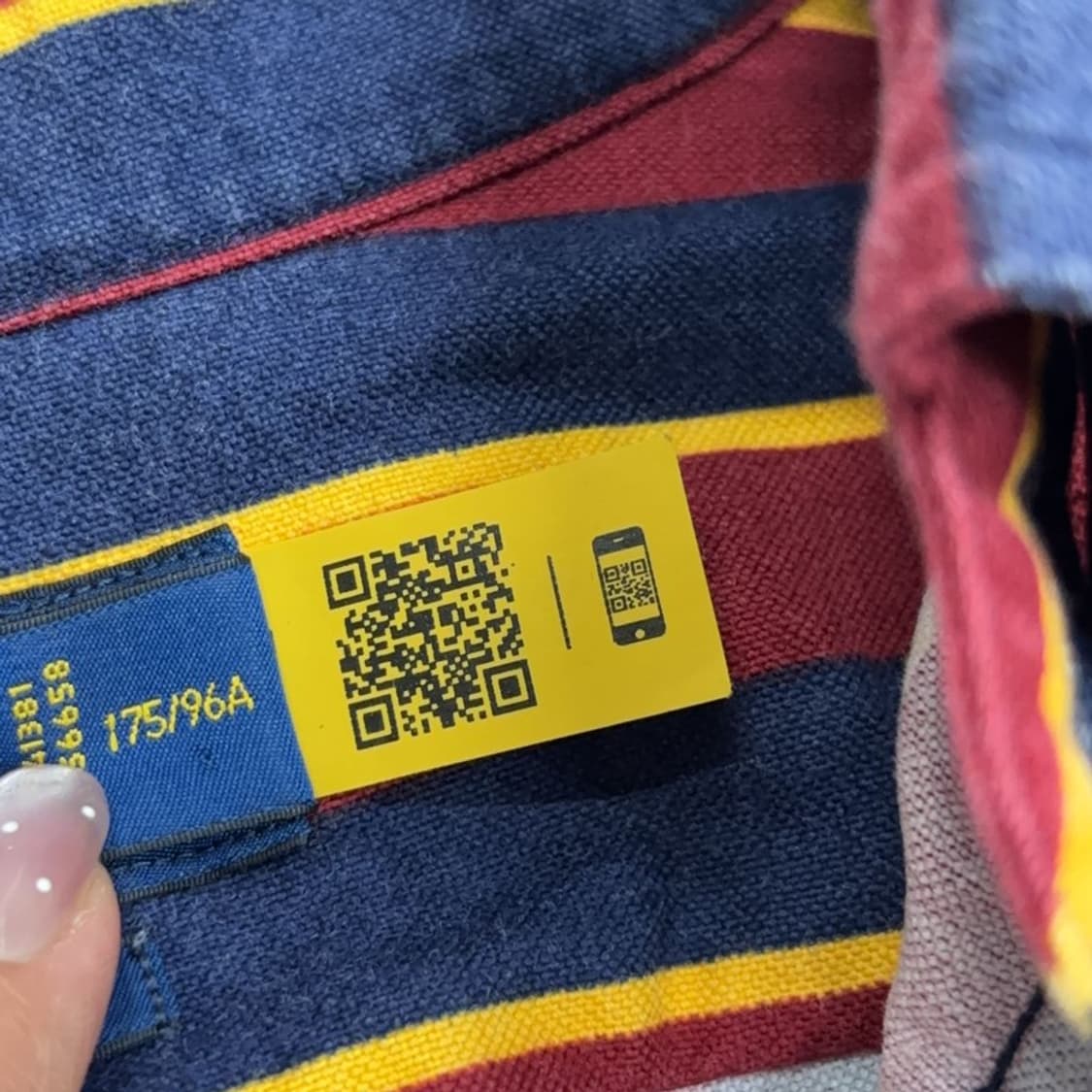 폴로 랄프로렌 신형 QR 커스텀핏 스트라이프 셔츠 M P00088 상품이미지4