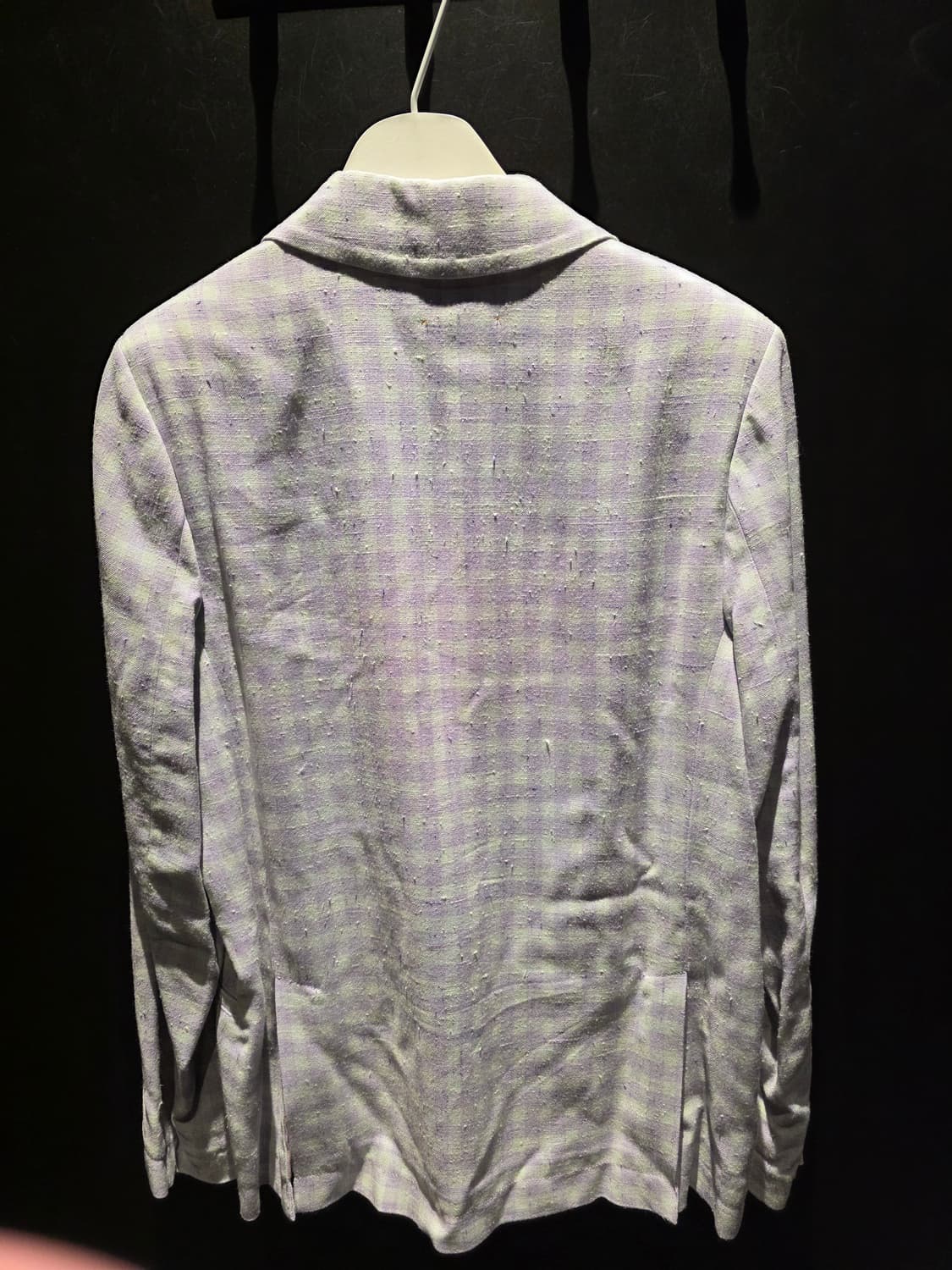 포르테포르테 연보라 체크 블레이저 자켓 상품이미지2