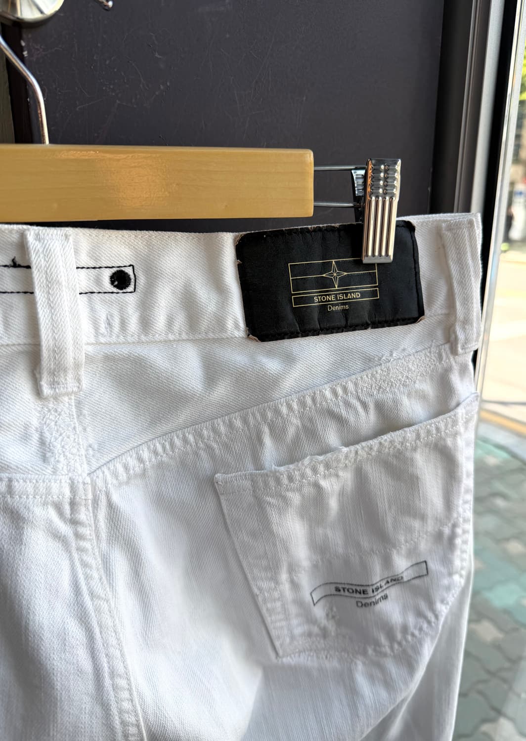 33~34/ 스톤아일랜드 00AW 디스 화이트 데님팬츠 상품이미지8