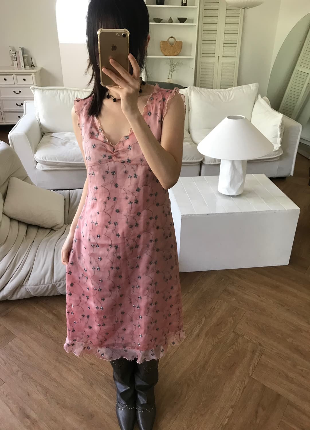 vintage pattern one-piece 상품이미지2