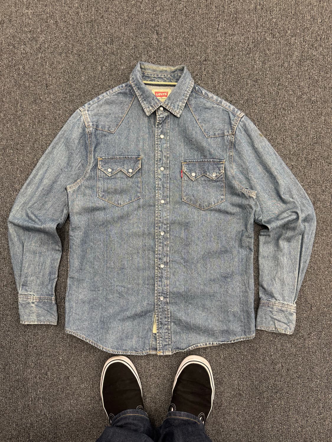 리바이스 빈티지 웨스턴 데님 셔츠 상품이미지1