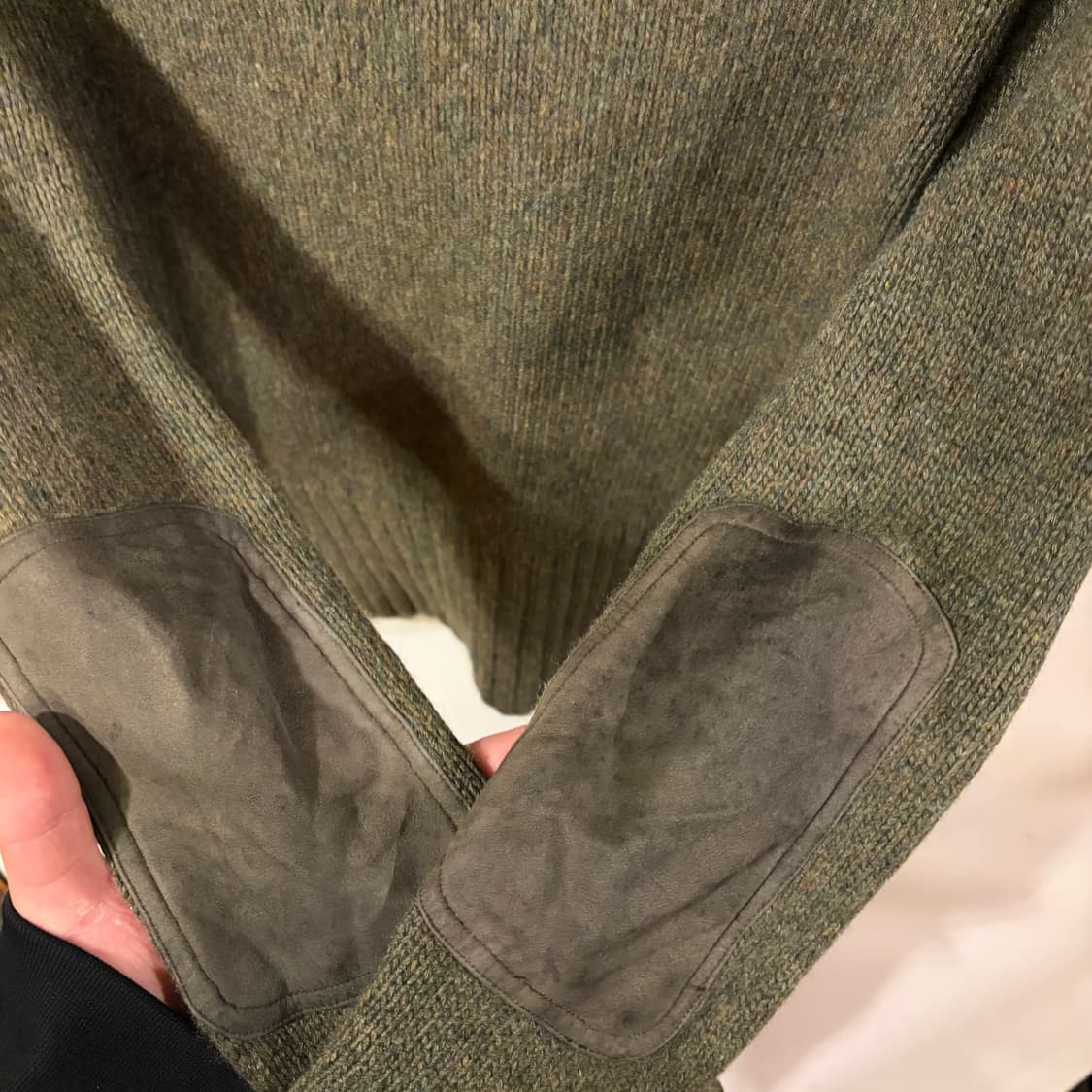 폴로 캐시미어 엘보패치 니트 55 상품이미지6