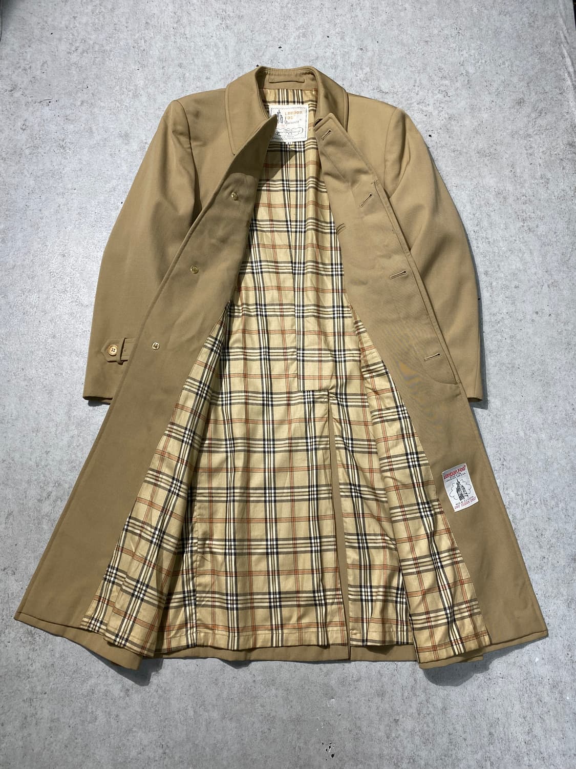 [L] 80s London Fog 런던포그 싱글 트렌치코트 상품이미지5