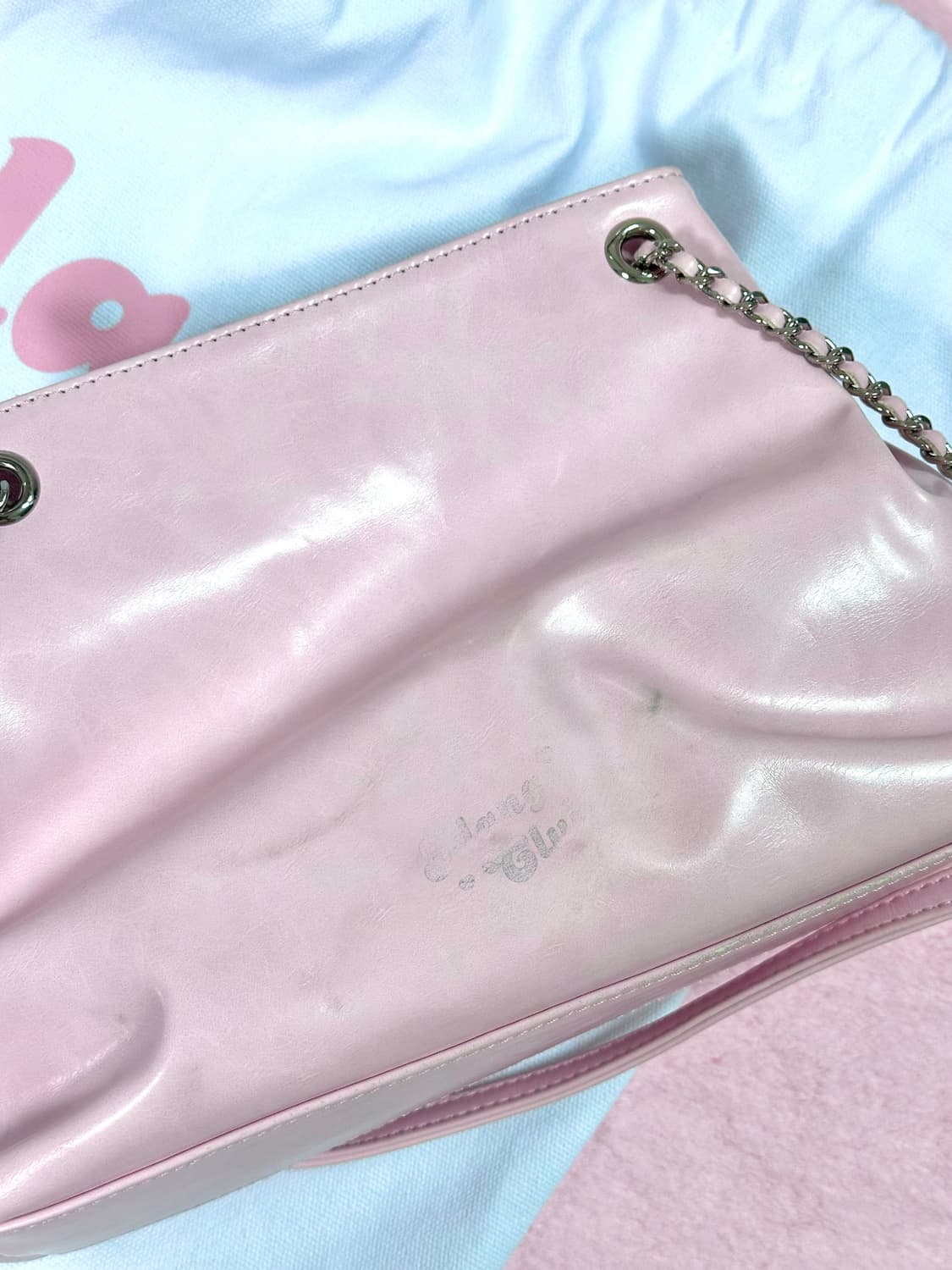 아이당 클럽 체인 미니백 핑크  상품이미지7