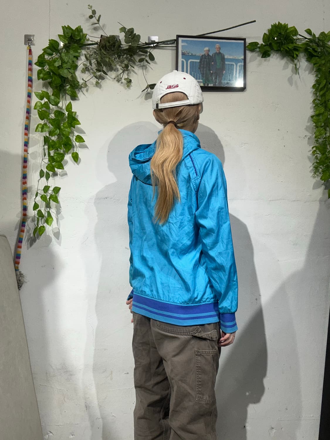 나이키 스카이 블루 로고 하늘색 후드 집업 상품이미지3