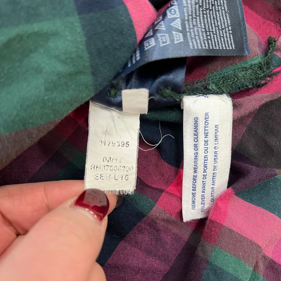 [XS] 타미힐피거 레드 타탄체크 릴렉스핏 셔츠 남방 0112M1 상품이미지5