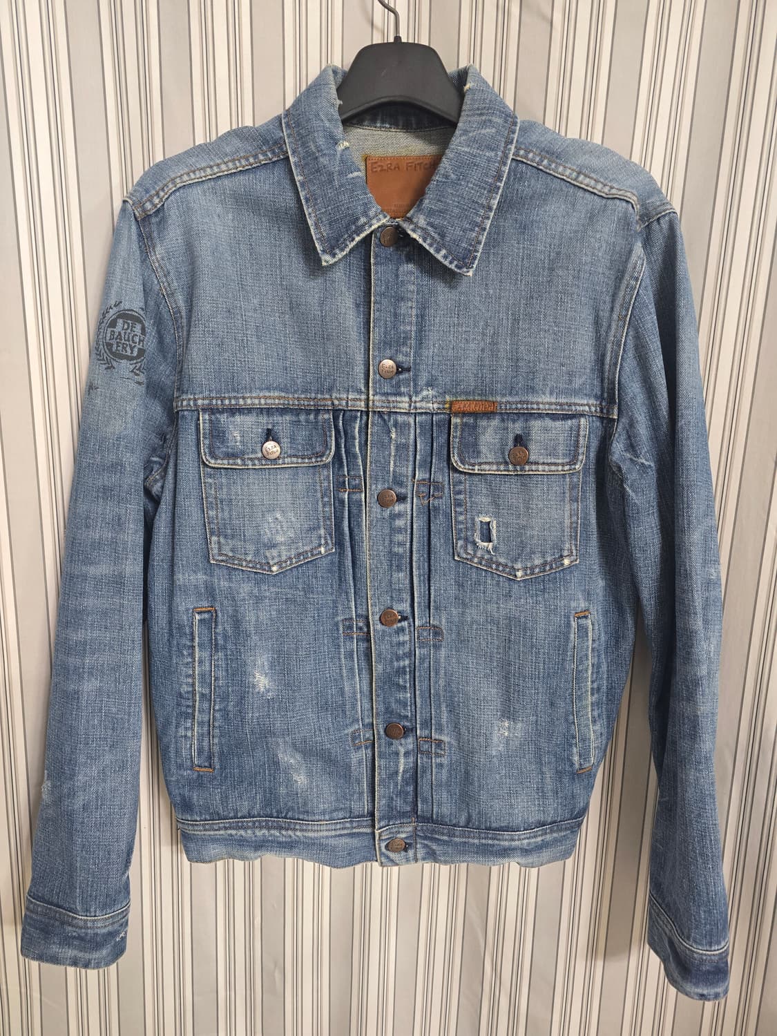(L.100)[EZRA FITCH] 에즈라피치 데님 빈티지핏 청자켓 상품이미지1