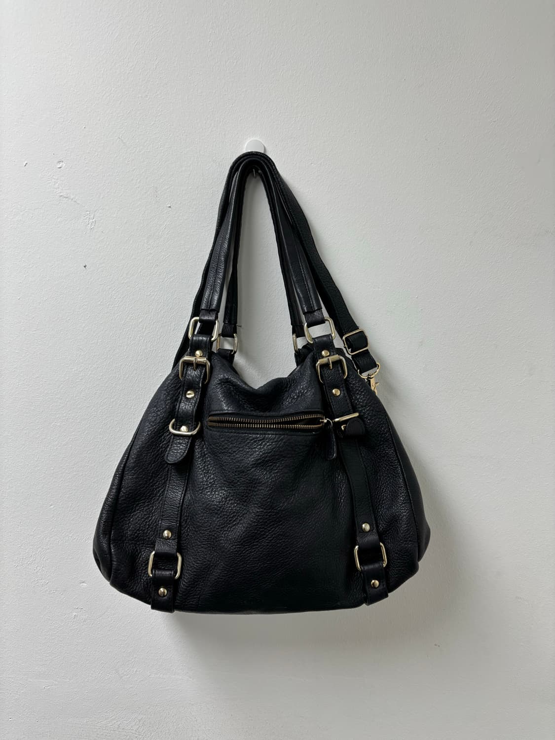 “Vintage“Y2K Black Leather Bag 상품이미지8